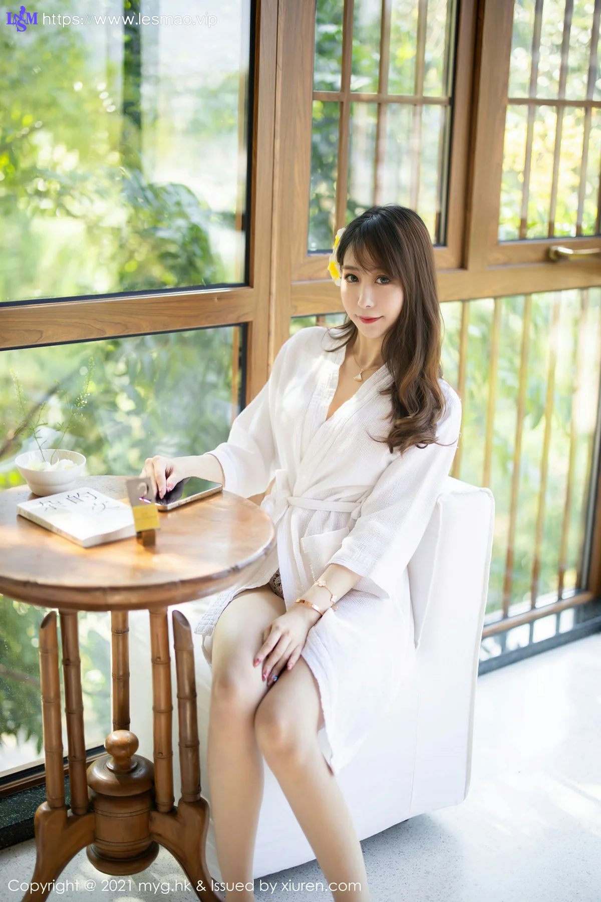 MyGirl 美媛馆 Vol.613 白色镂空 水水er 长三角旅拍 - 1