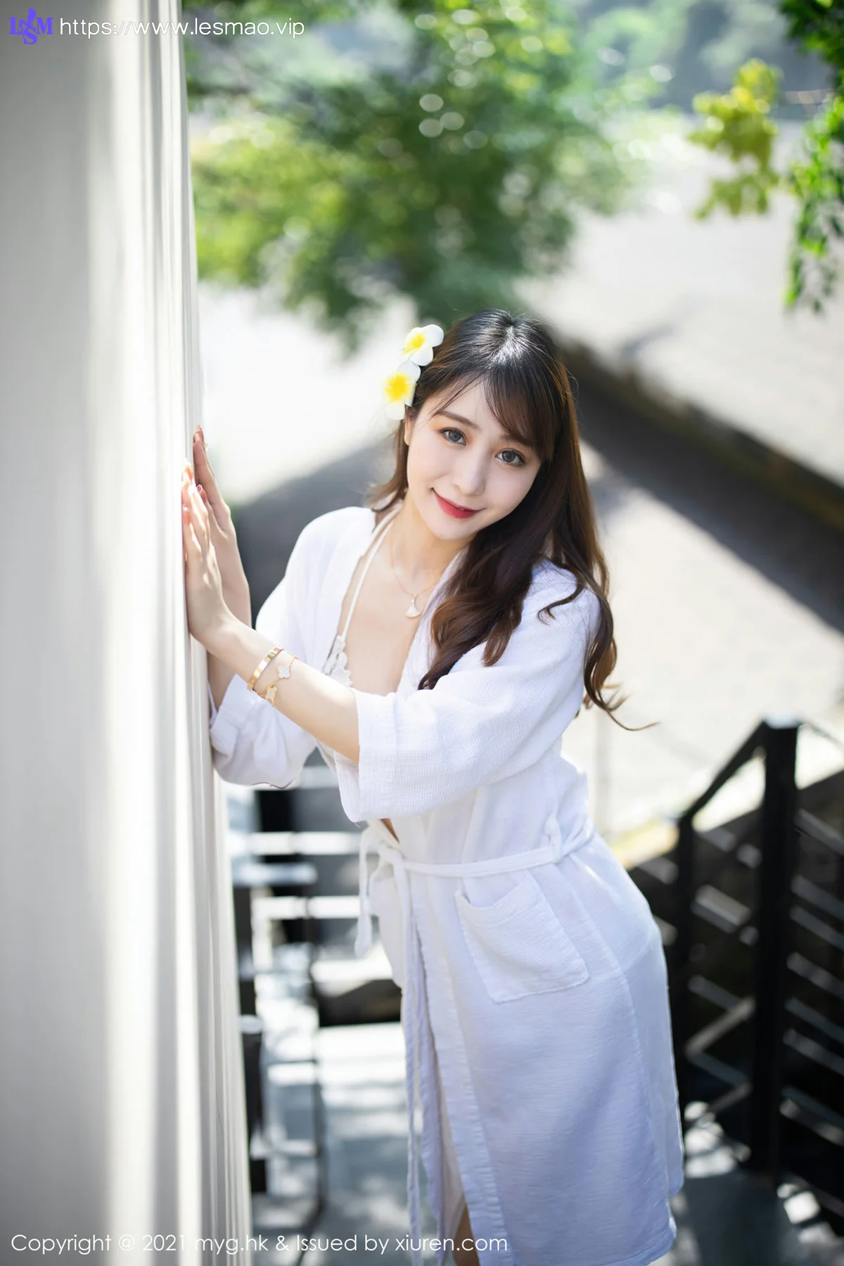 MyGirl 美媛馆 Vol.613 白色镂空 水水er 长三角旅拍 - 3