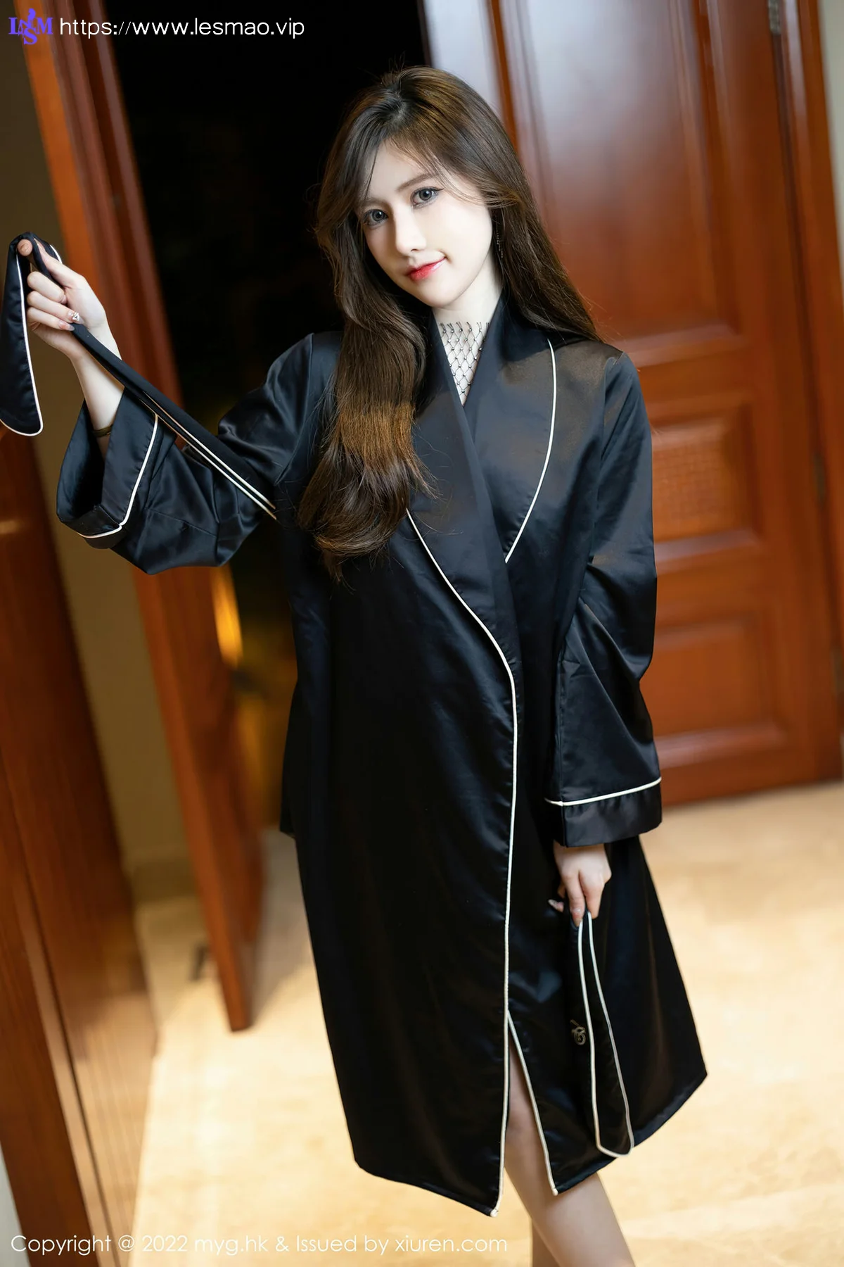 MyGirl 美媛馆 Vol.628 深色睡袍 美桃酱 珠三角旅拍 - 9