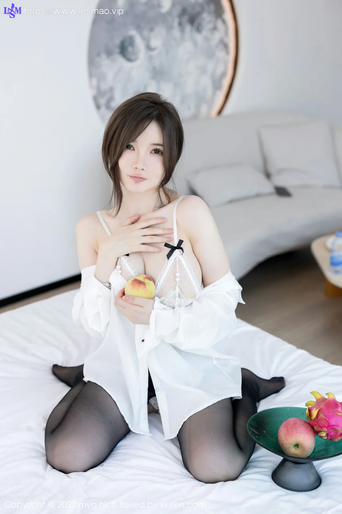 MyGirl 美媛馆 Vol.641  糯美子MINIbabe 白色蕾丝内衣桂林心愿旅拍 - 6