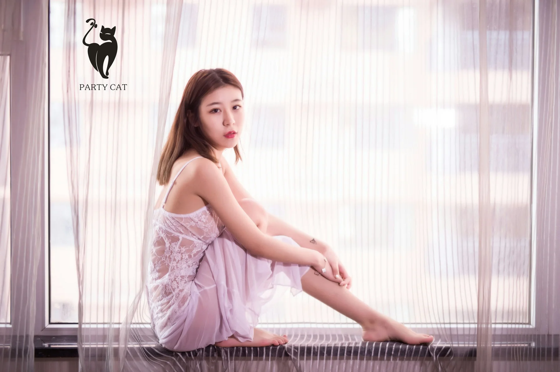 PartyCat 轰趴猫 No.026 Modo 清纯美女透视纱裙 - 8