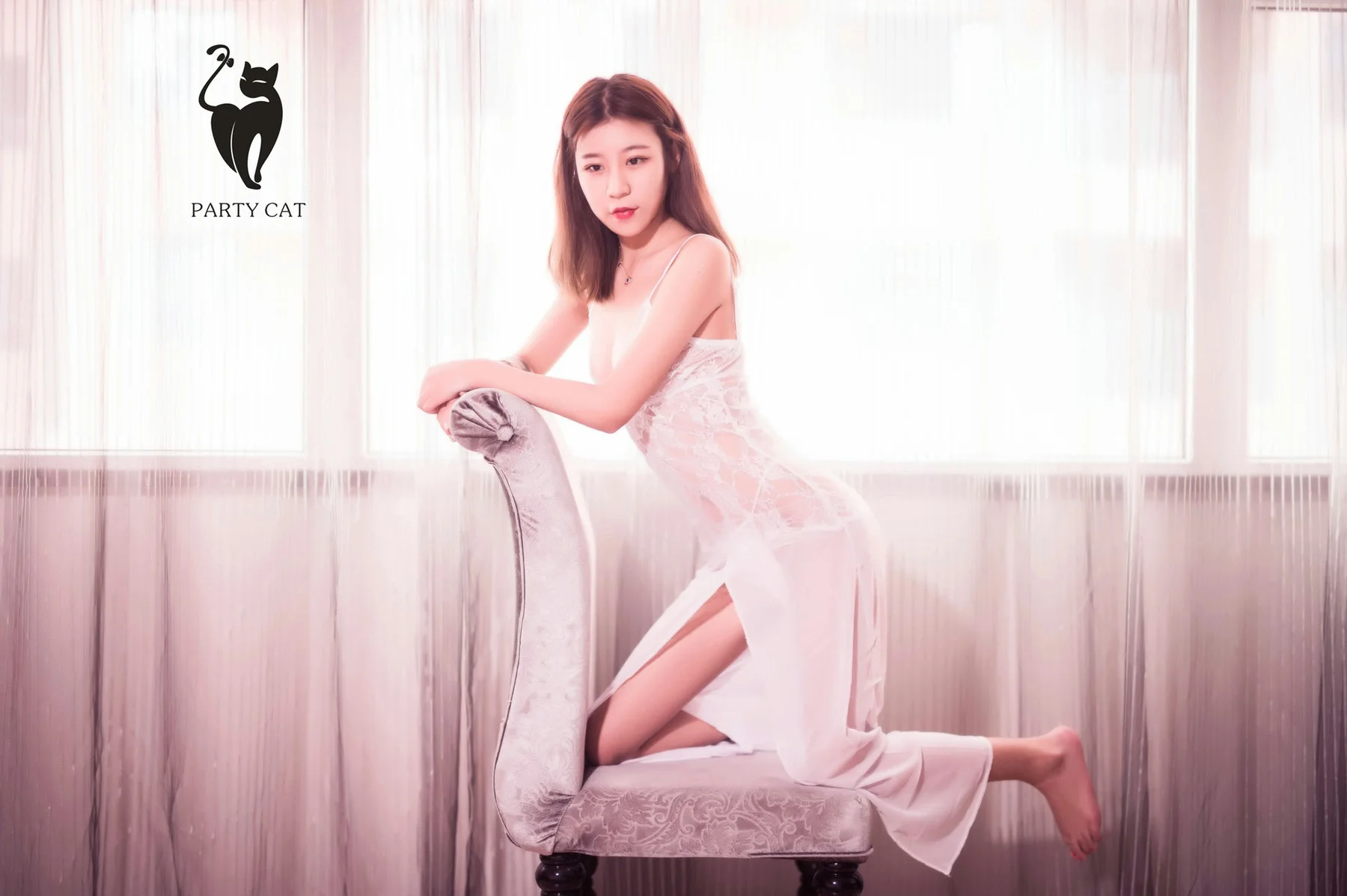 PartyCat 轰趴猫 No.026 Modo 清纯美女透视纱裙 - 10