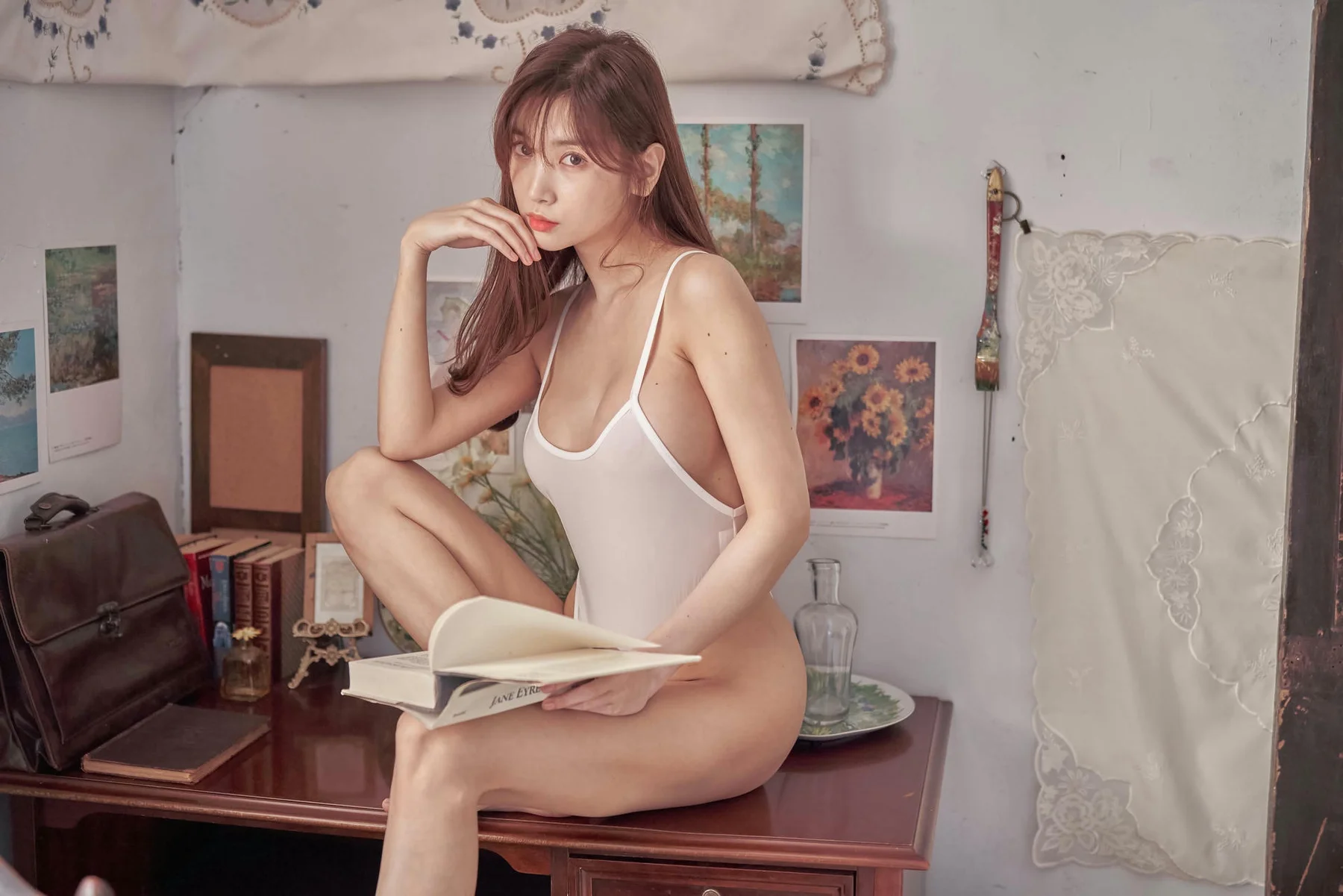 Patreon No.025  Leezy爆乳白色连体衣 - 8