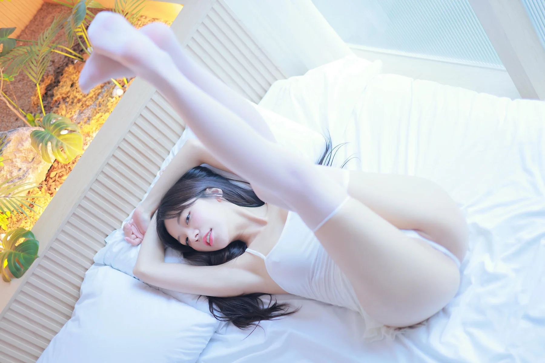 Patreon No.038  leeesovely李素英白色丝袜背心 - 7