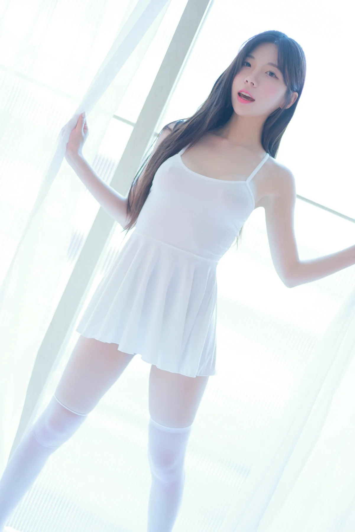 Patreon No.038 leeesovely李素英白色丝袜背心 - 7