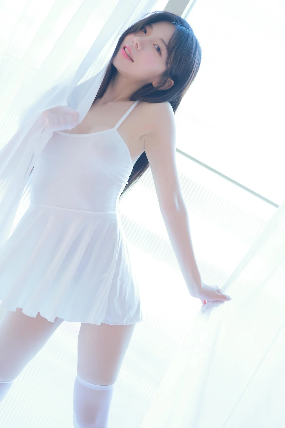 Patreon No.038 leeesovely李素英白色丝袜背心 - 9