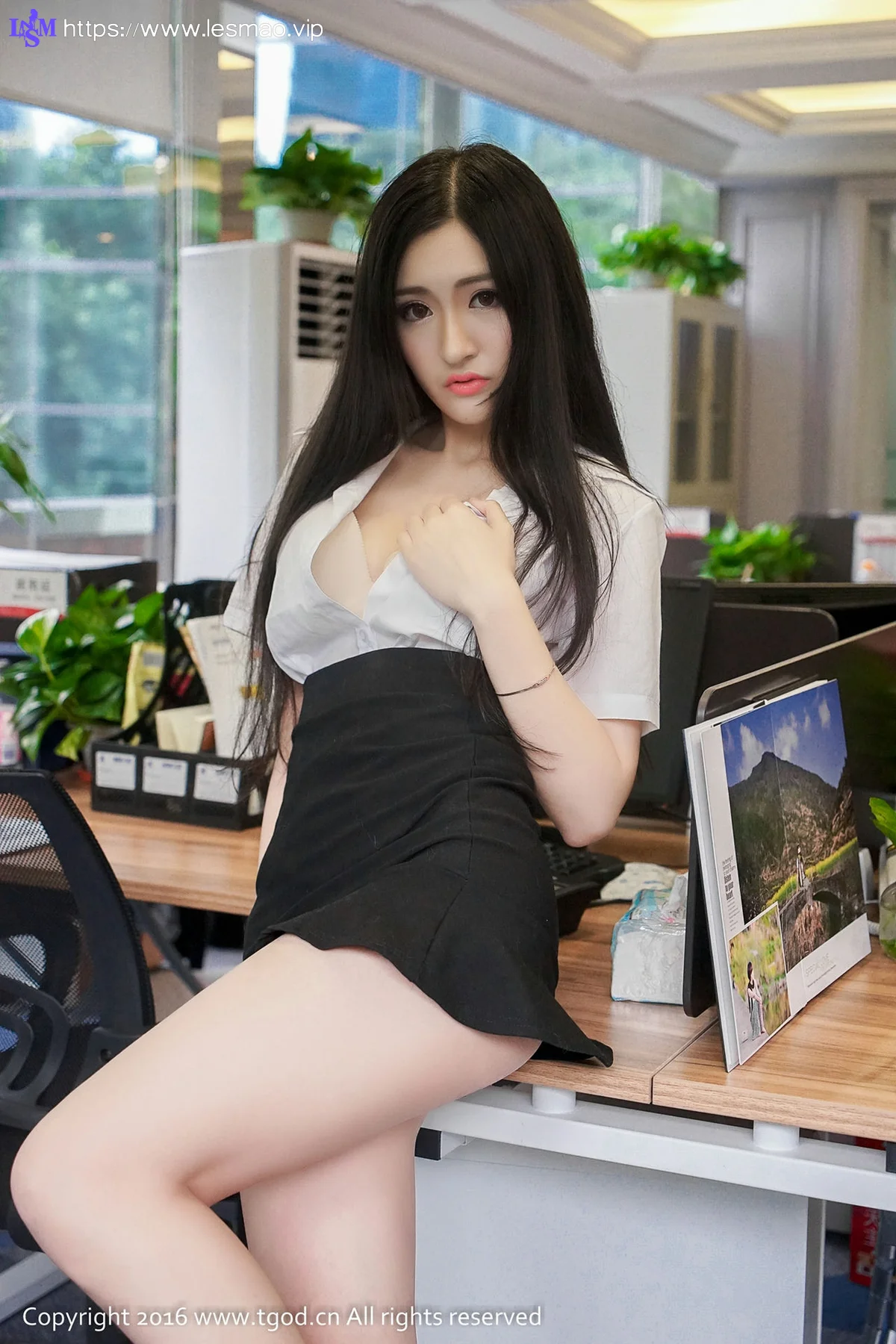 TGOD 推女神 沈梦瑶G-cat娇俏小秘书~！ - 8