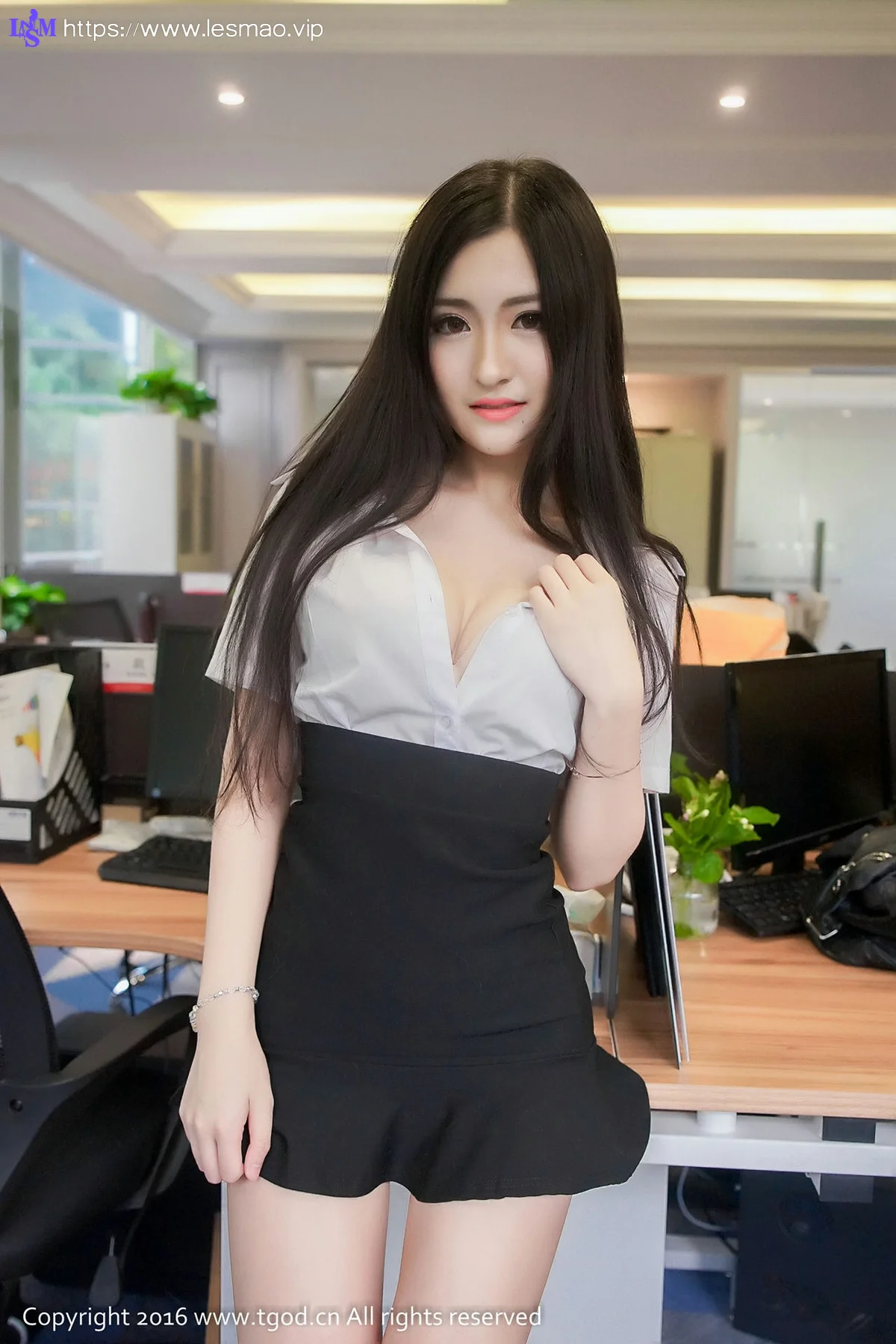 TGOD 推女神 沈梦瑶G-cat娇俏小秘书~！ - 2