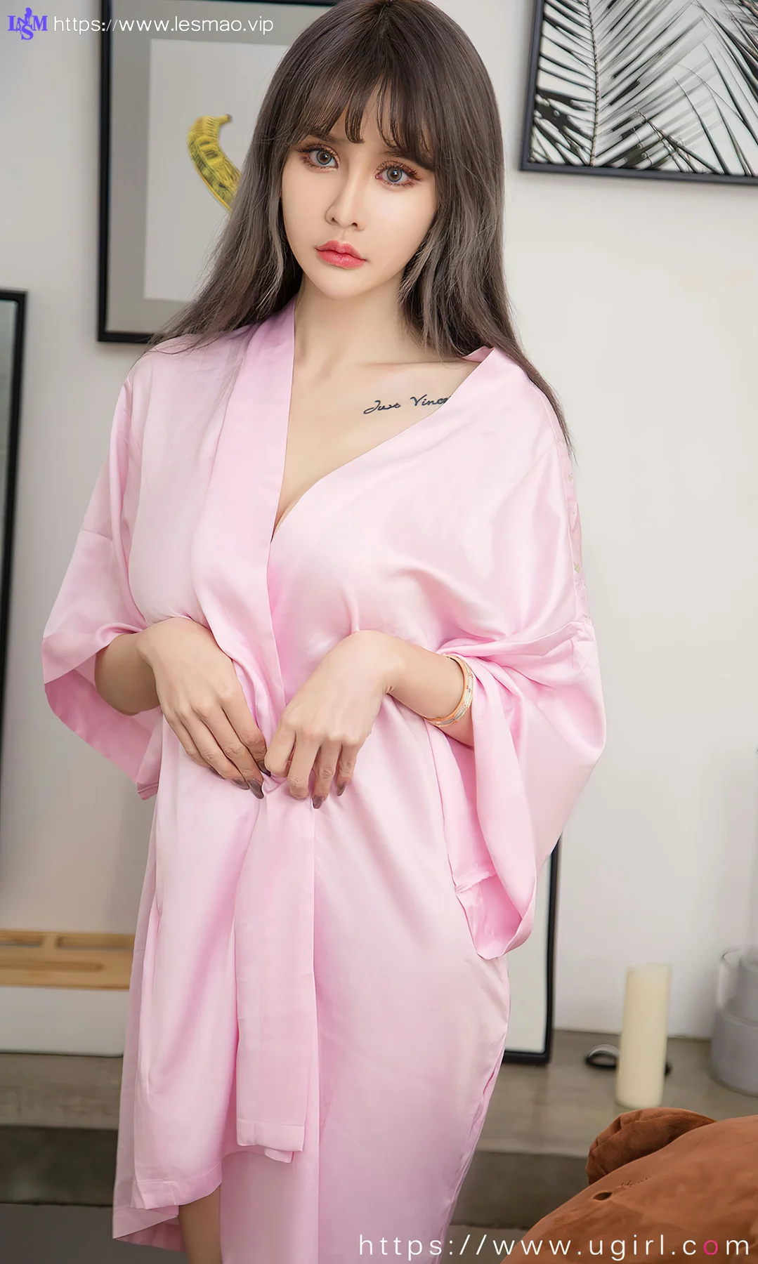 UGirls 爱尤物 No.2738  青树丝绸睡衣 - 5