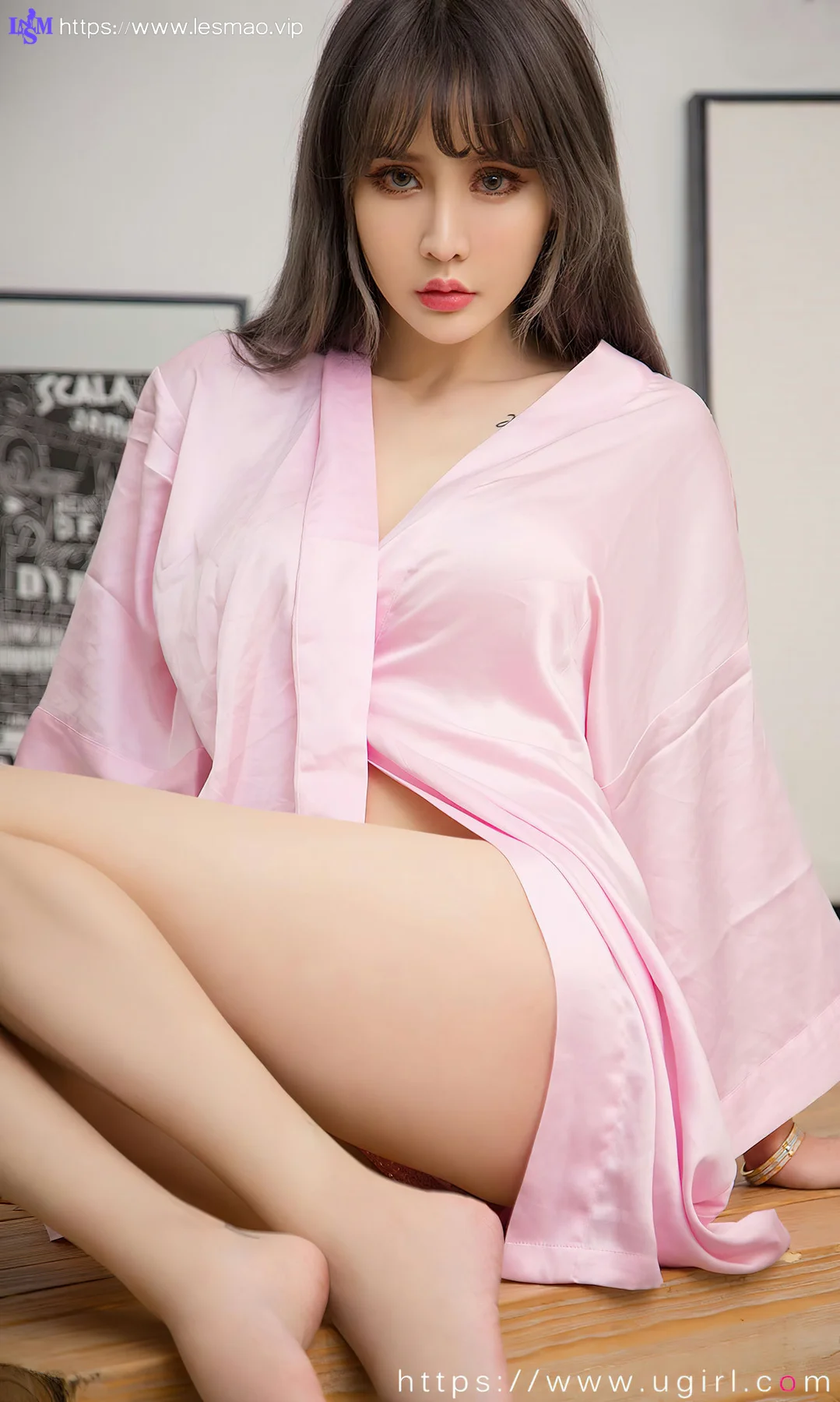 UGirls 爱尤物 No.2738  青树丝绸睡衣 - 8