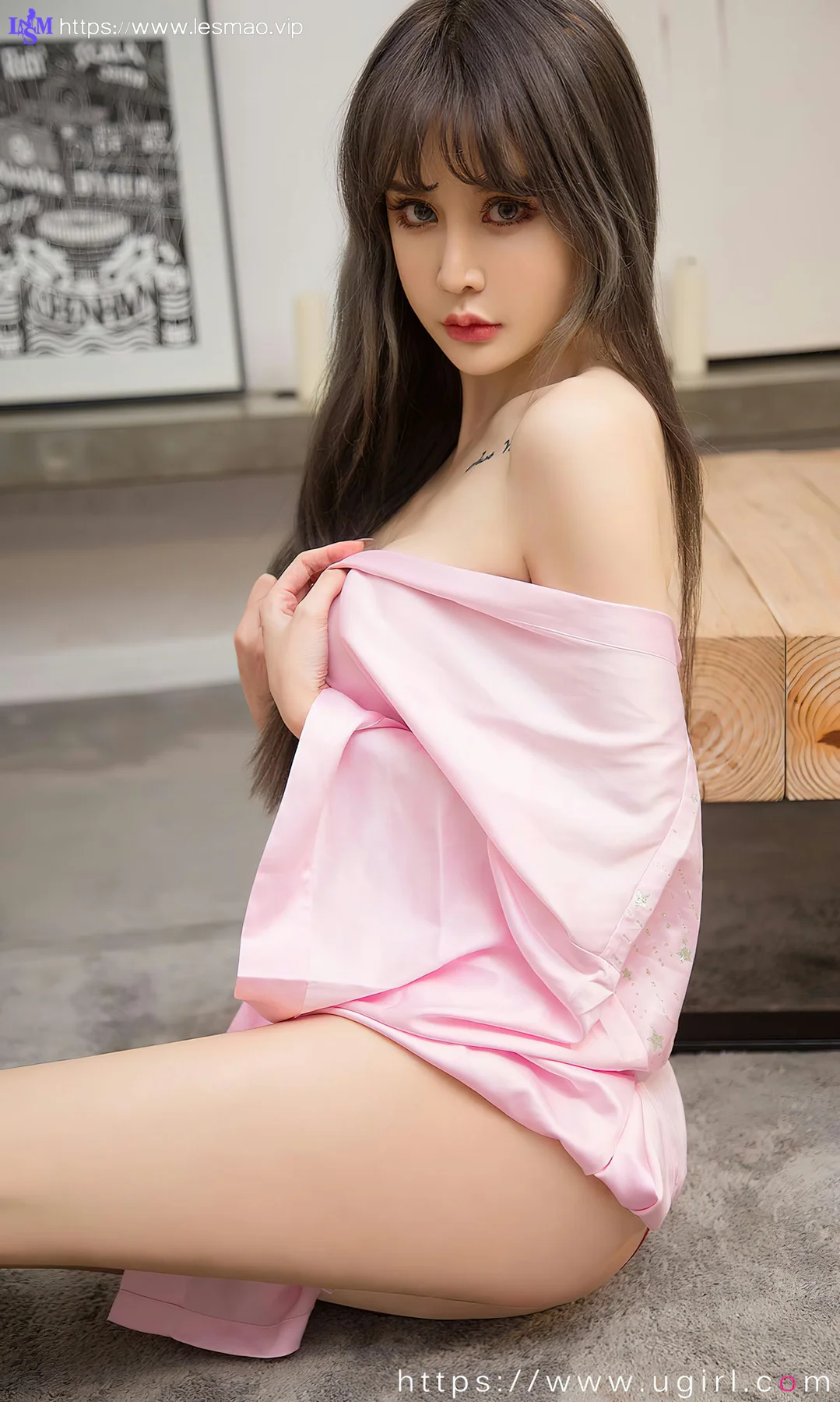 UGirls 爱尤物 No.2738  青树丝绸睡衣 - 9