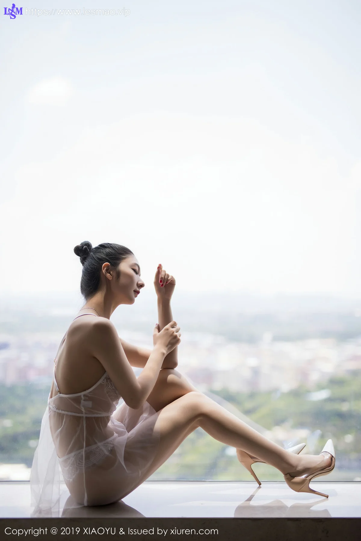 XIAOYU  语画界 Vol.034 Angela喜欢猫 旗袍与黑丝 - 3