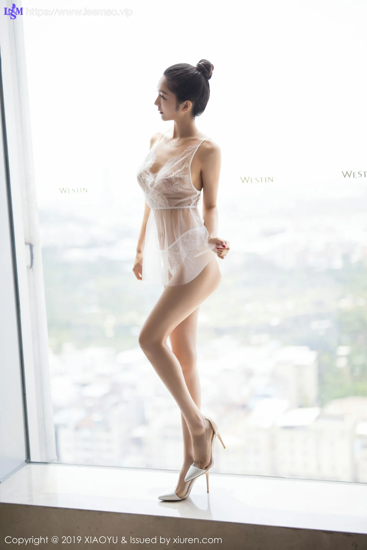 XIAOYU  语画界 Vol.034 Angela喜欢猫 旗袍与黑丝 - 3