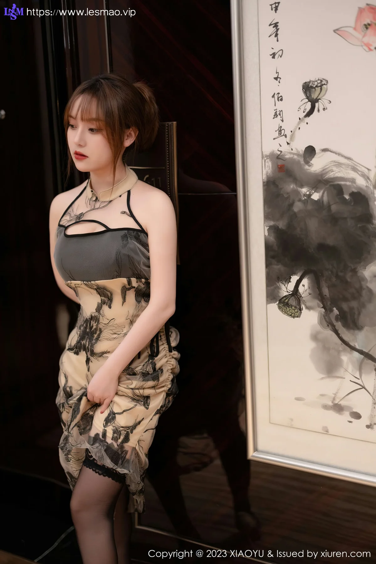 XIAOYU  语画界 Vol.1004  豆瓣酱 黑色蕾丝内衣写真111 - 6