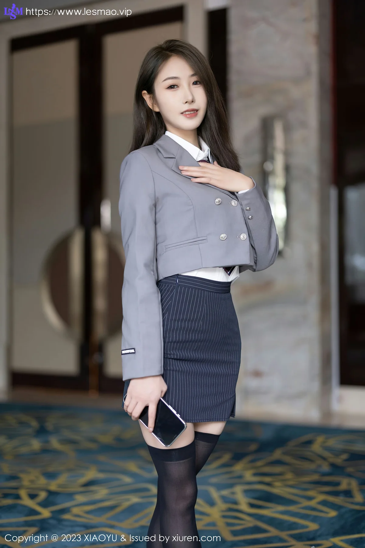 XIAOYU  语画界 Vol.1027  苏苏阿 黑色长筒袜性感写真2 - 9