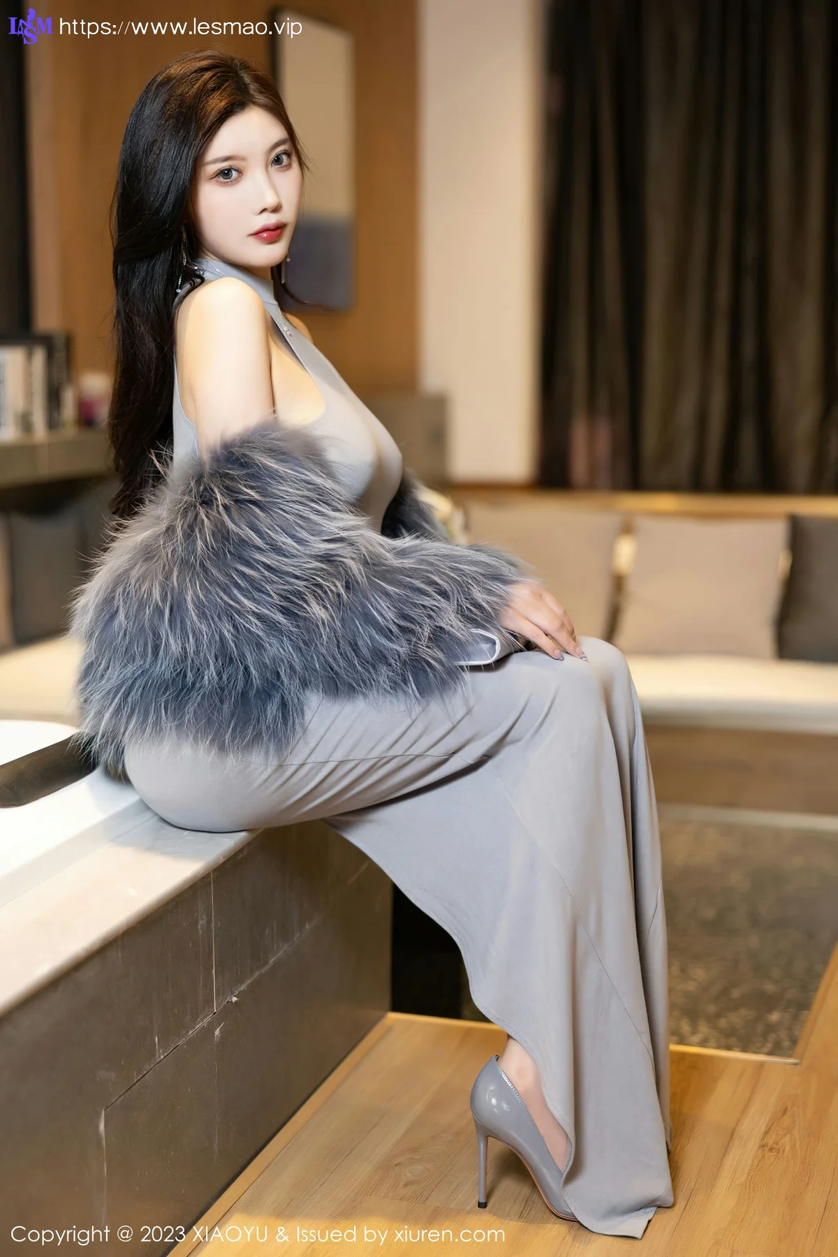 XIAOYU  语画界 Vol.1051  杨晨晨Yome 灰色镂空连衣贵州旅拍1 - 5