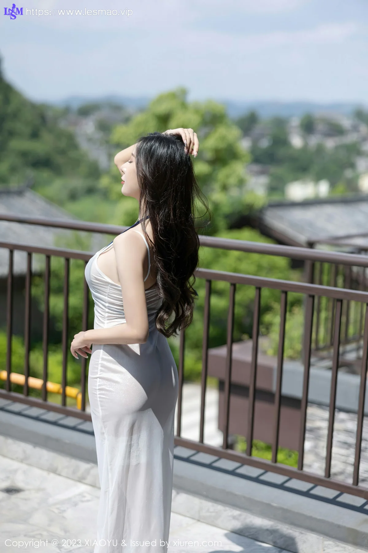 XIAOYU  语画界 Vol.1052  王馨瑶yanni 白色轻透连衣长裙贵州旅拍3 - 3