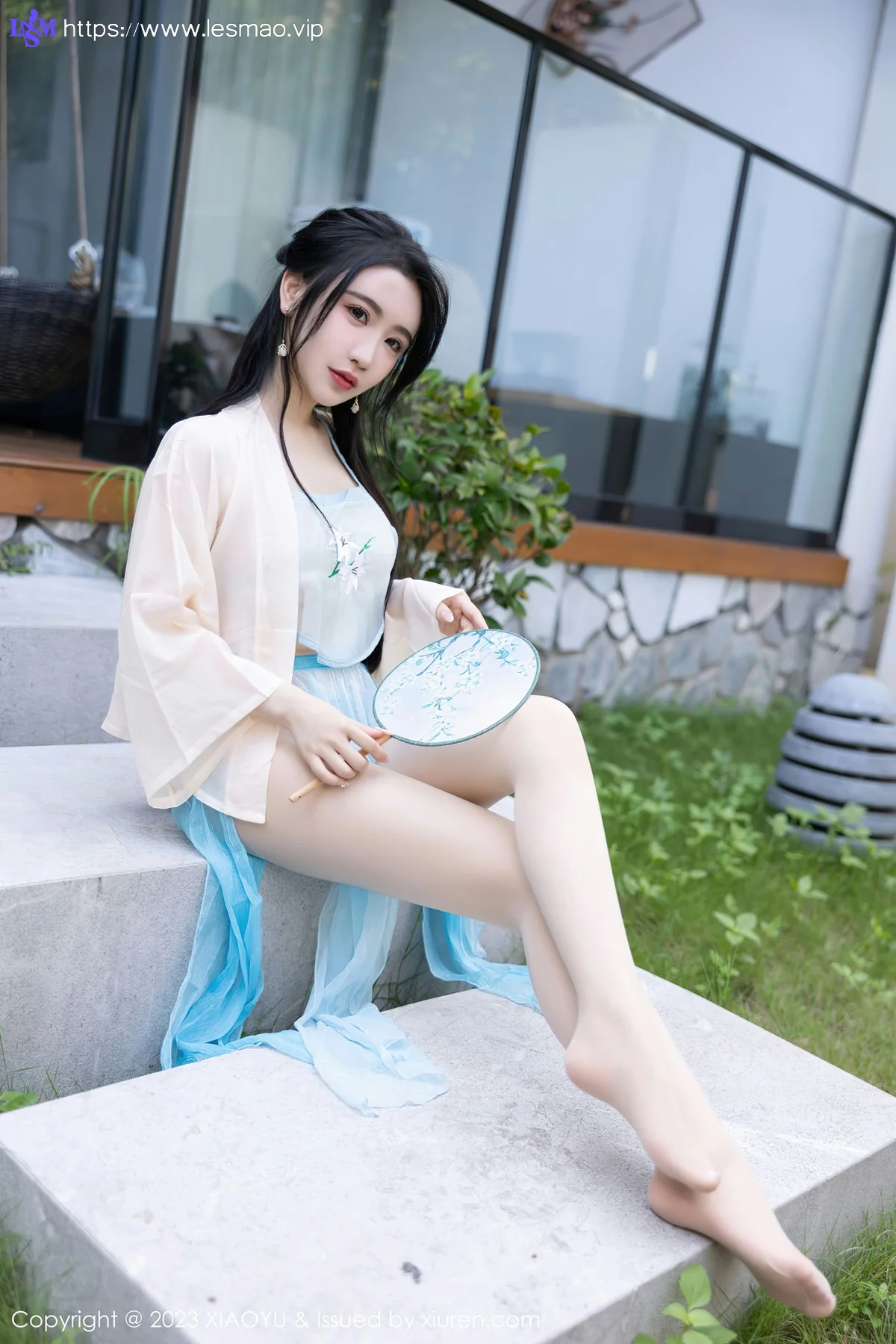 XIAOYU  语画界 Vol.1057  Cherry樱桃酱 淡蓝色古装杭州旅拍3 - 3