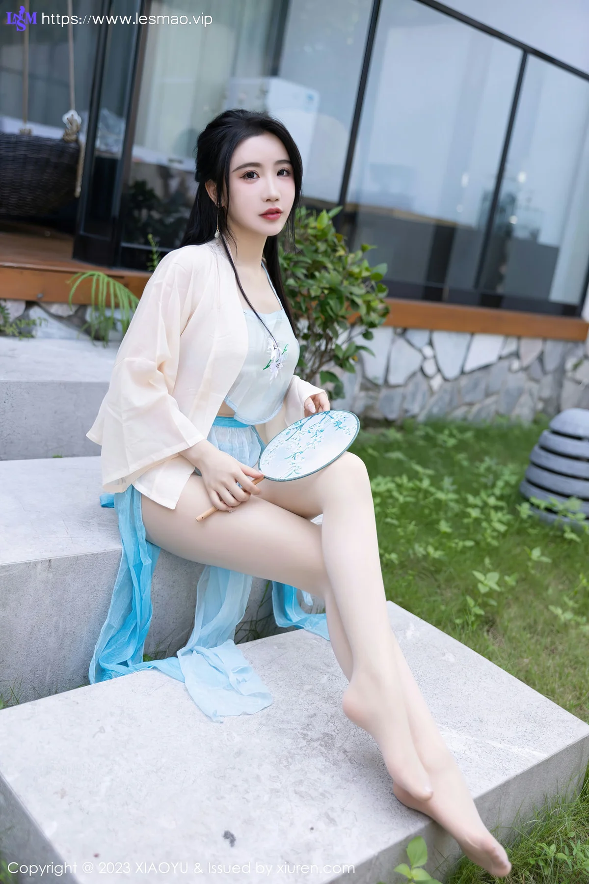 XIAOYU  语画界 Vol.1057  Cherry樱桃酱 淡蓝色古装杭州旅拍3 - 4