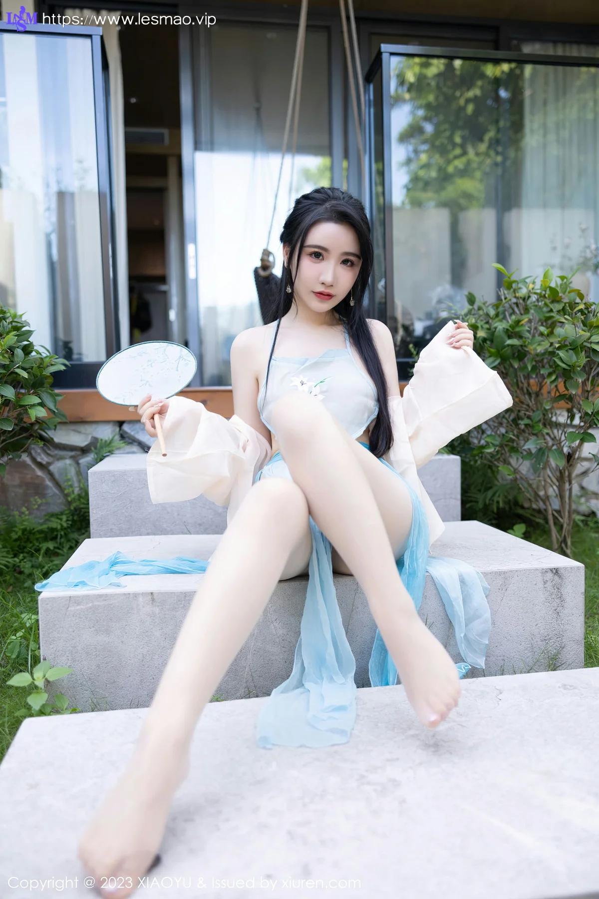 XIAOYU  语画界 Vol.1057  Cherry樱桃酱 淡蓝色古装杭州旅拍3 - 9