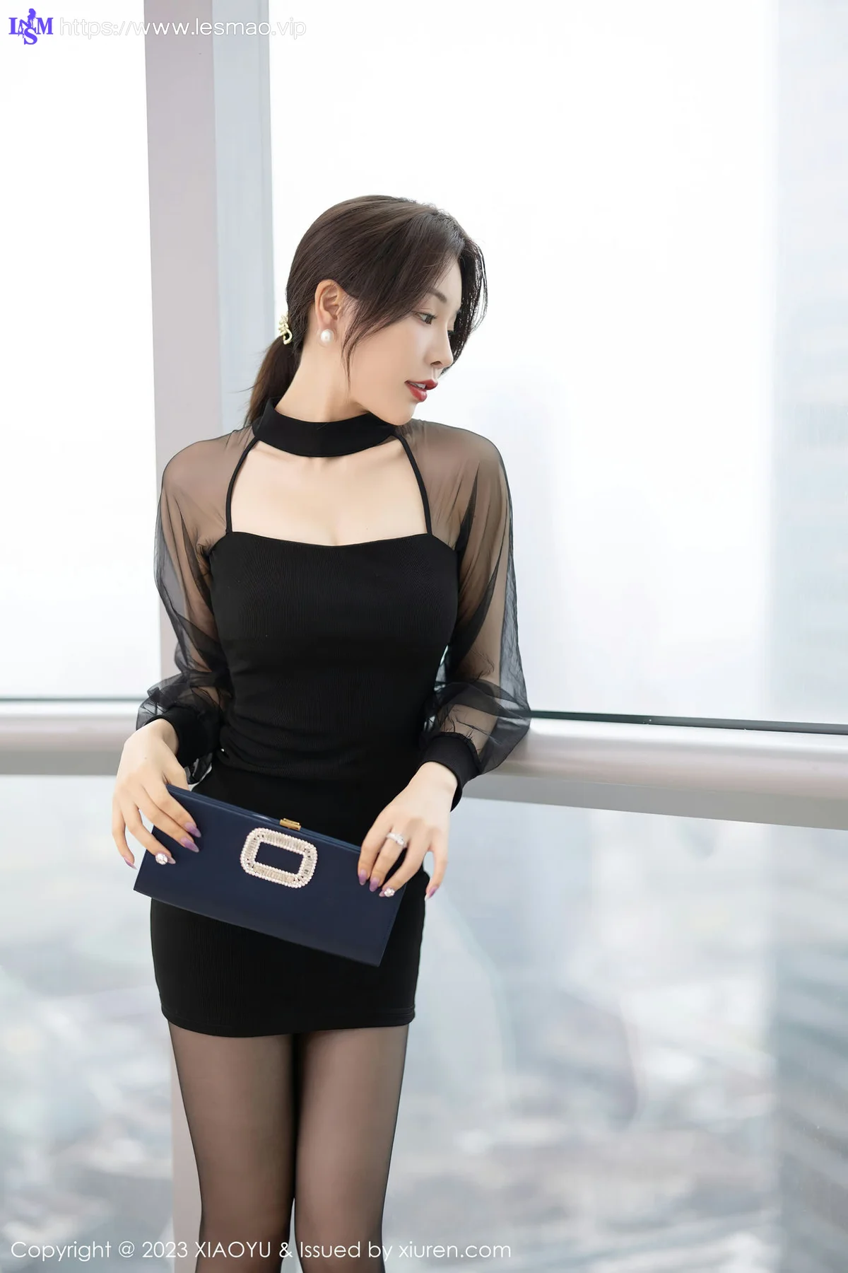 XIAOYU  语画  Vol.1067  徐莉芝Booty 黑色薄纱性感写真11 - 3