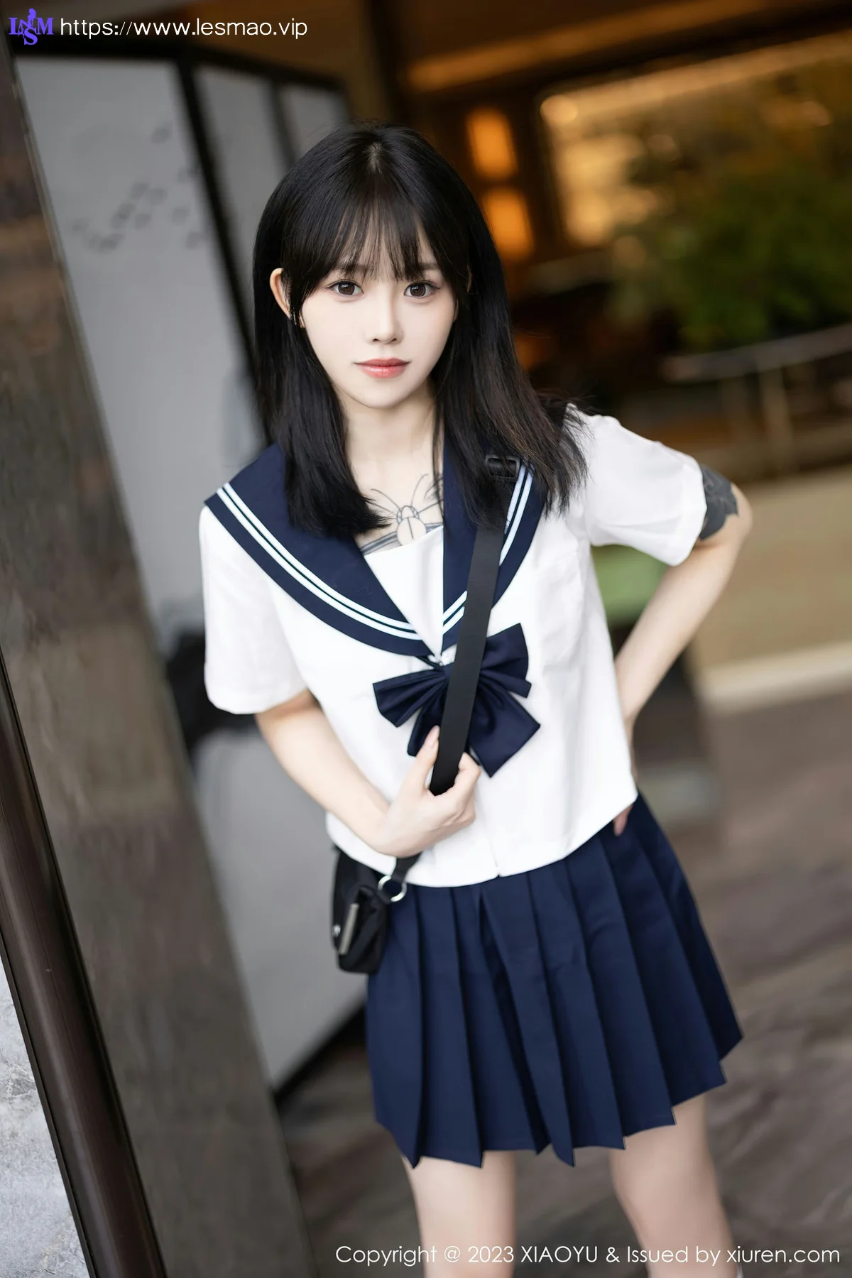 XIAOYU  语画  Vol.1087 奶瓶. 白色学妹服饰性感写真 - 5