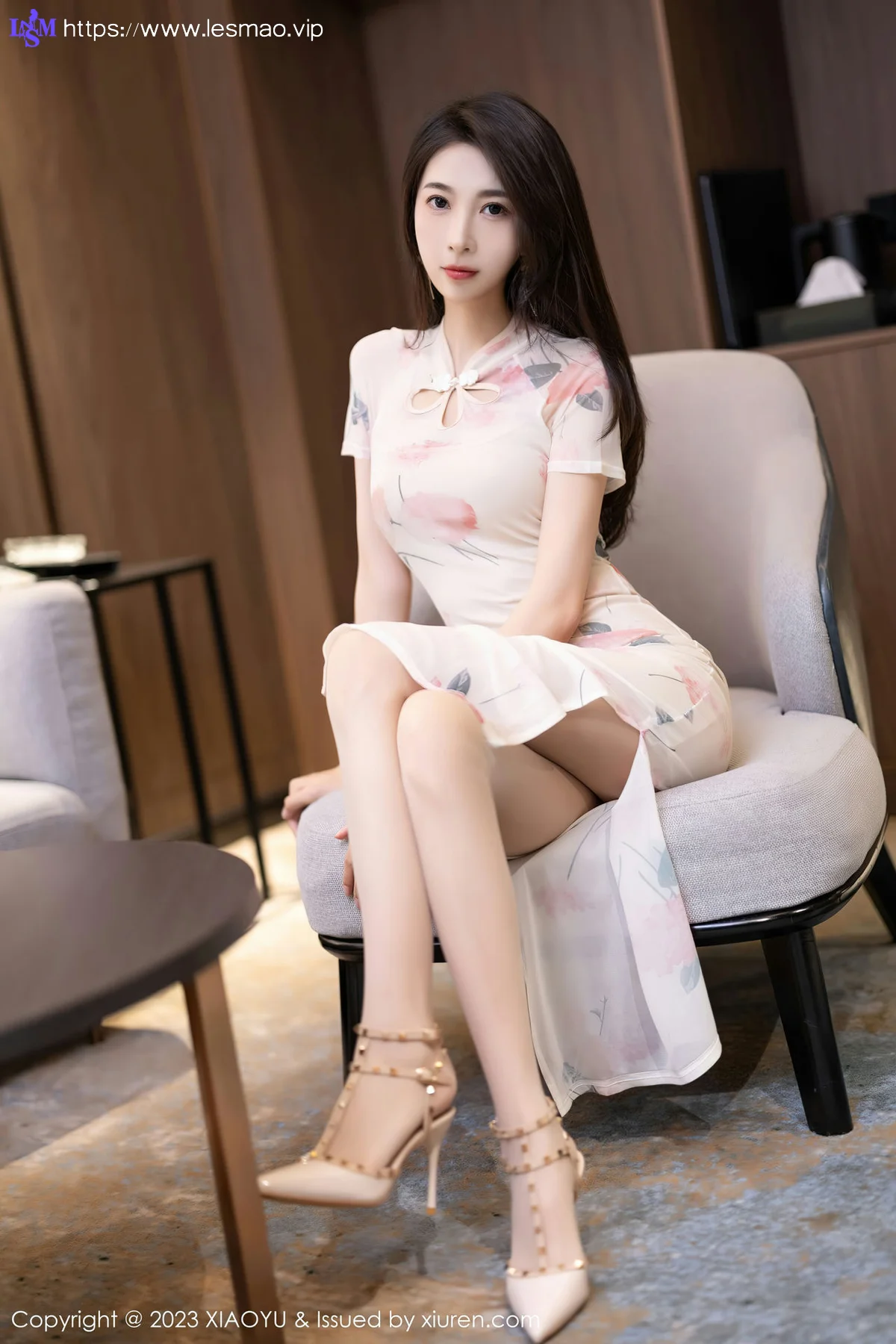 XIAOYU  语画  Vol.1093 林乐一 图案旗袍性感写真2 - 1
