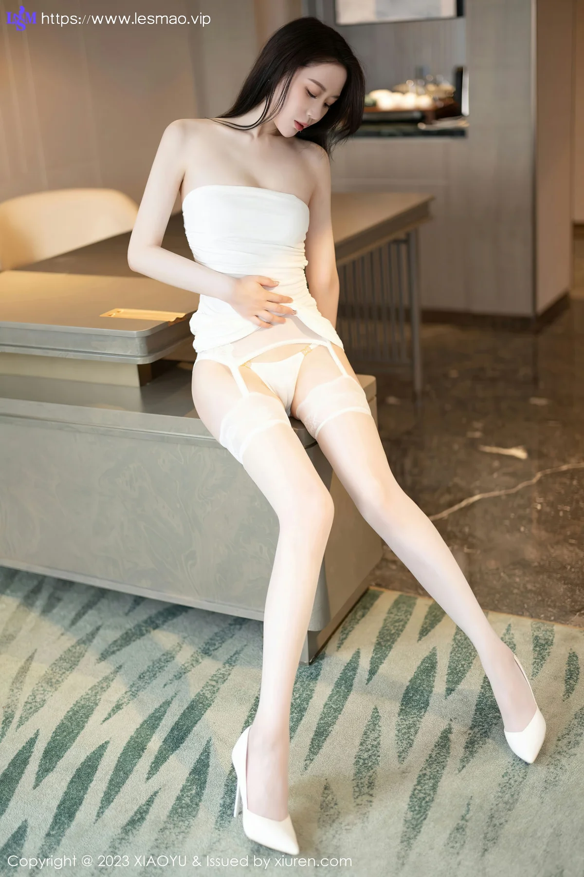 XIAOYU  语画  Vol.1099  梦心玥 白色丝袜性感写真33 - 7