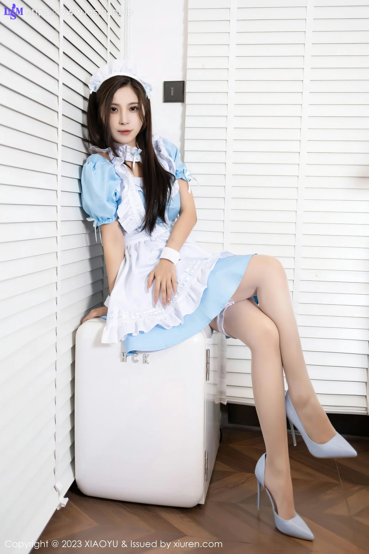 XIAOYU  语画  Vol.1100  小蛮妖Yummy 蓝色女仆贵州旅拍写真11 - 3