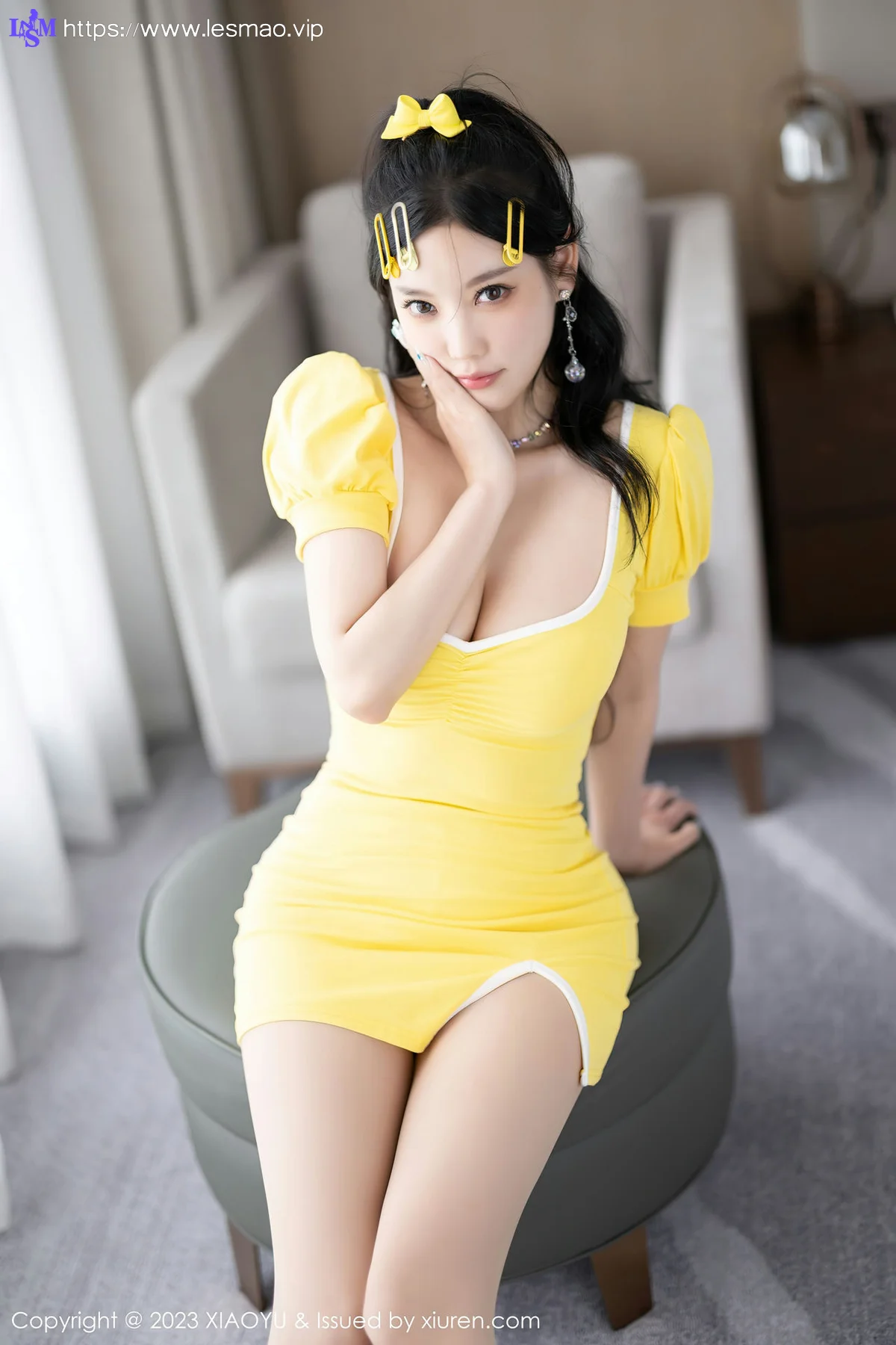 XIAOYU  语画  Vol.1126  杨晨晨Yome 黄色连衣短裙性感写真2 - 10