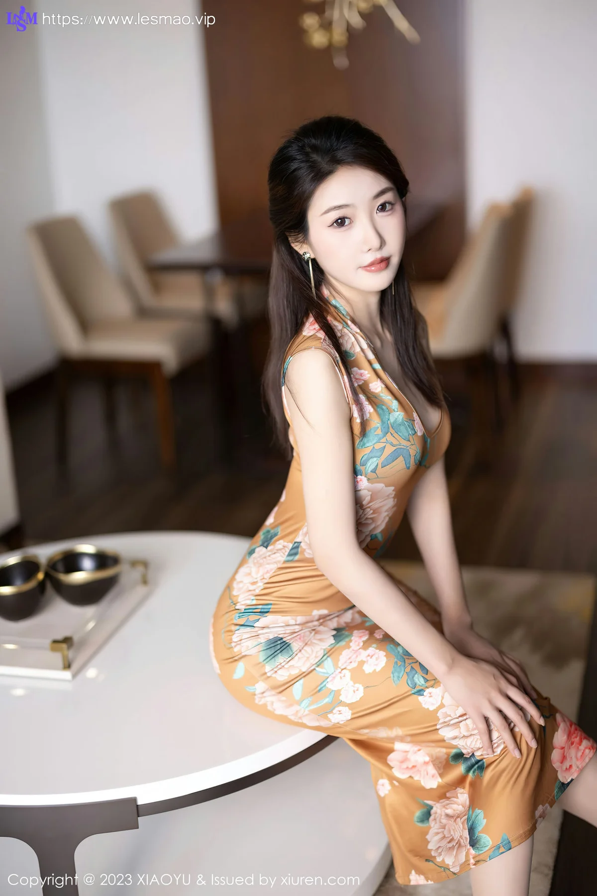 XIAOYU  语画  Vol.1133  苏苏阿 暖色旗袍性感写真2 - 6