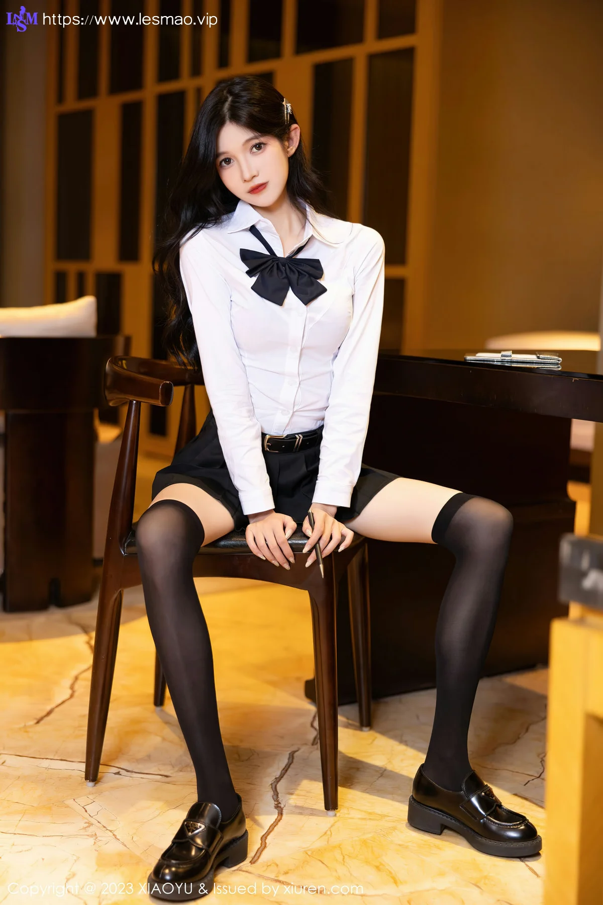 XIAOYU  语画  Vol.1150  程程程- 黑色蕾丝内衣海南旅拍1 - 6