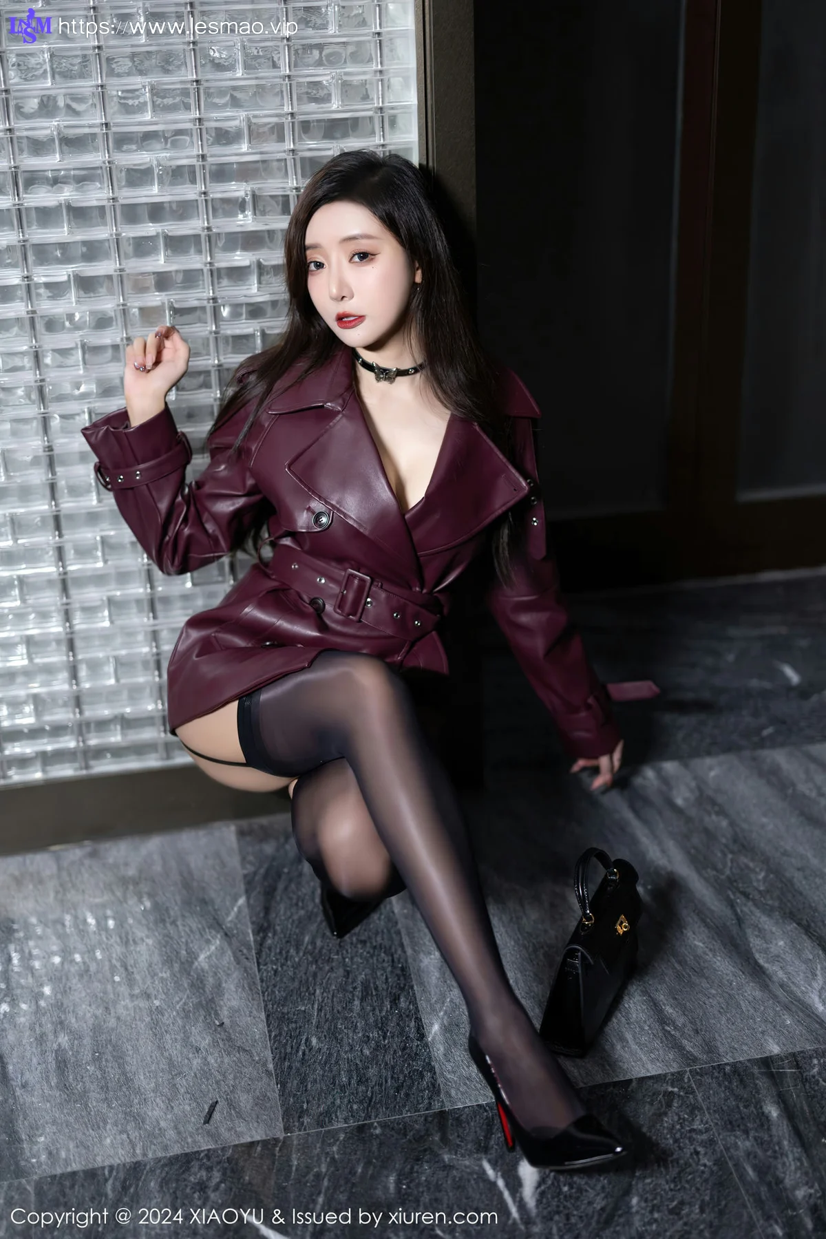 XIAOYU  语画  Vol.1177  王馨瑶yanni 暗红色皮外衣海南旅拍22 - 5