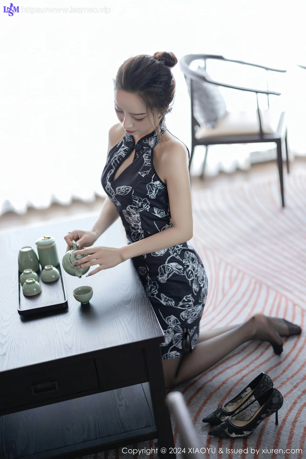 XIAOYU  语画  Vol.1182  苏曼兮 深蓝色旗袍性感写真1 - 8