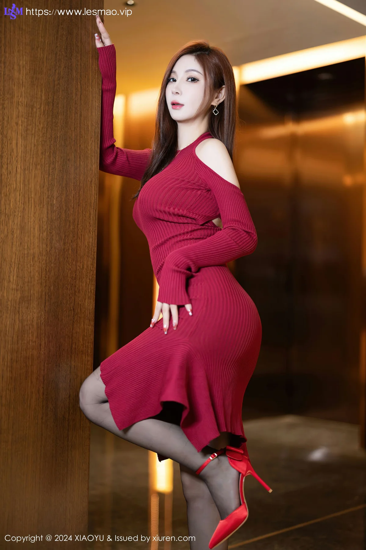 XIAOYU  语画  Vol.1198  小蛮妖Yummy 红色蕾丝内衣海南旅拍111 - 9