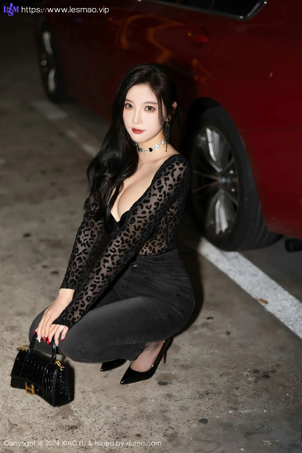 XIAOYU  语画  Vol.1216  杨晨晨Yome 黑色豹纹性感写真1 - 6