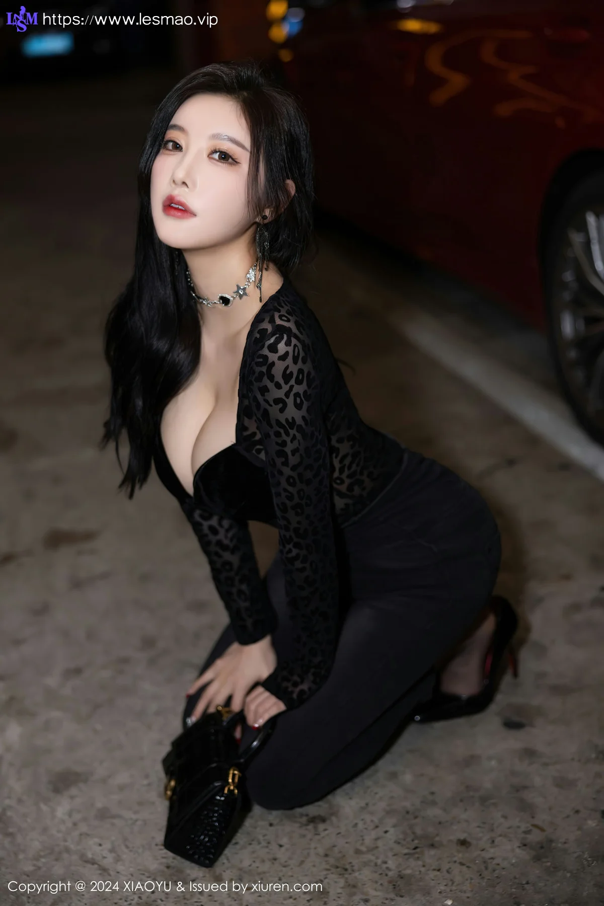 XIAOYU  语画  Vol.1216  杨晨晨Yome 黑色豹纹性感写真1 - 8