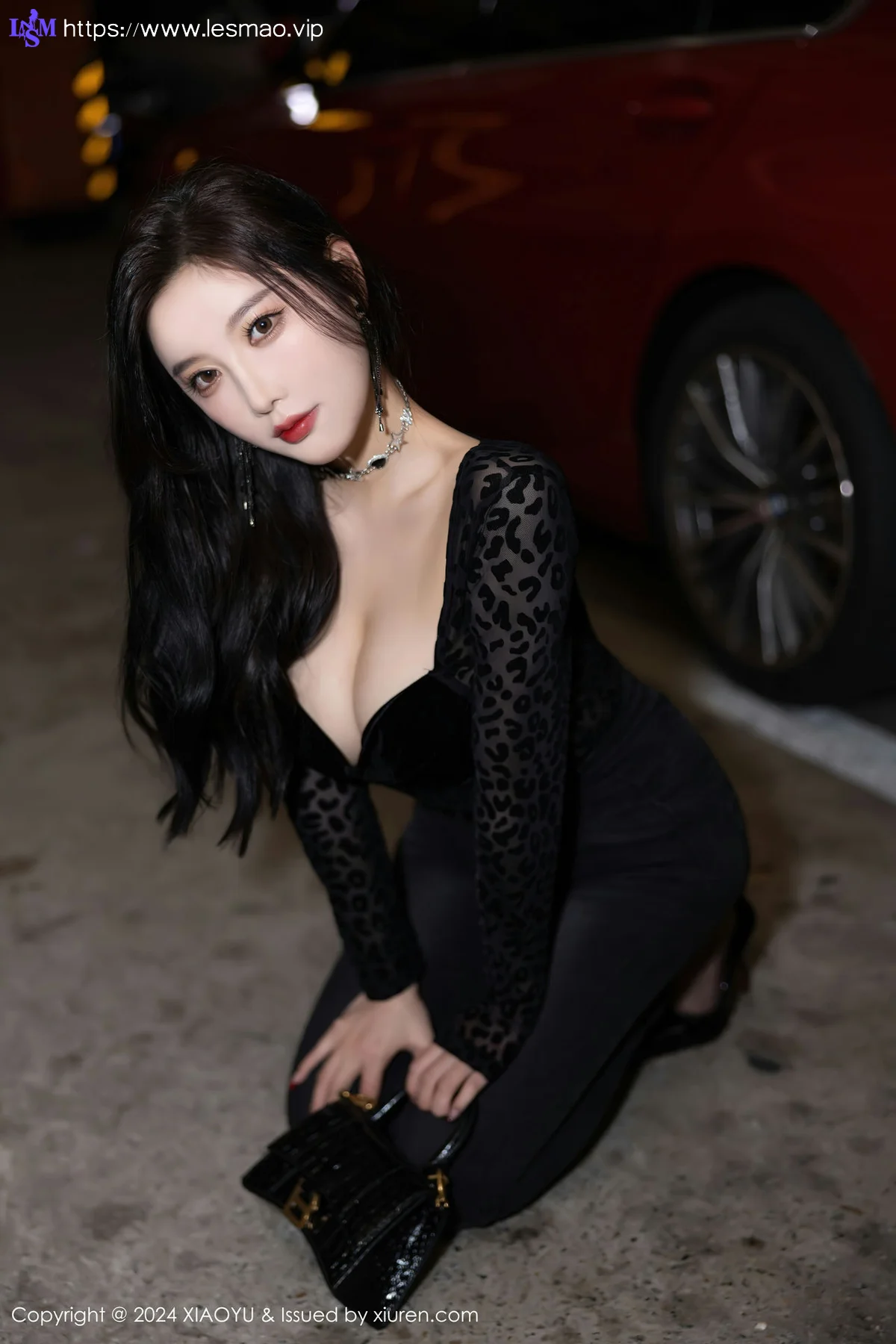XIAOYU  语画  Vol.1216  杨晨晨Yome 黑色豹纹性感写真1 - 9