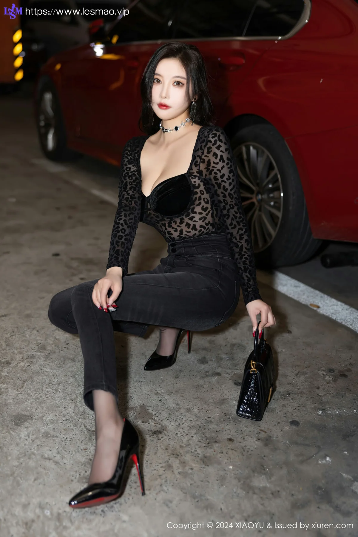 XIAOYU  语画  Vol.1216  杨晨晨Yome 黑色豹纹性感写真1 - 1