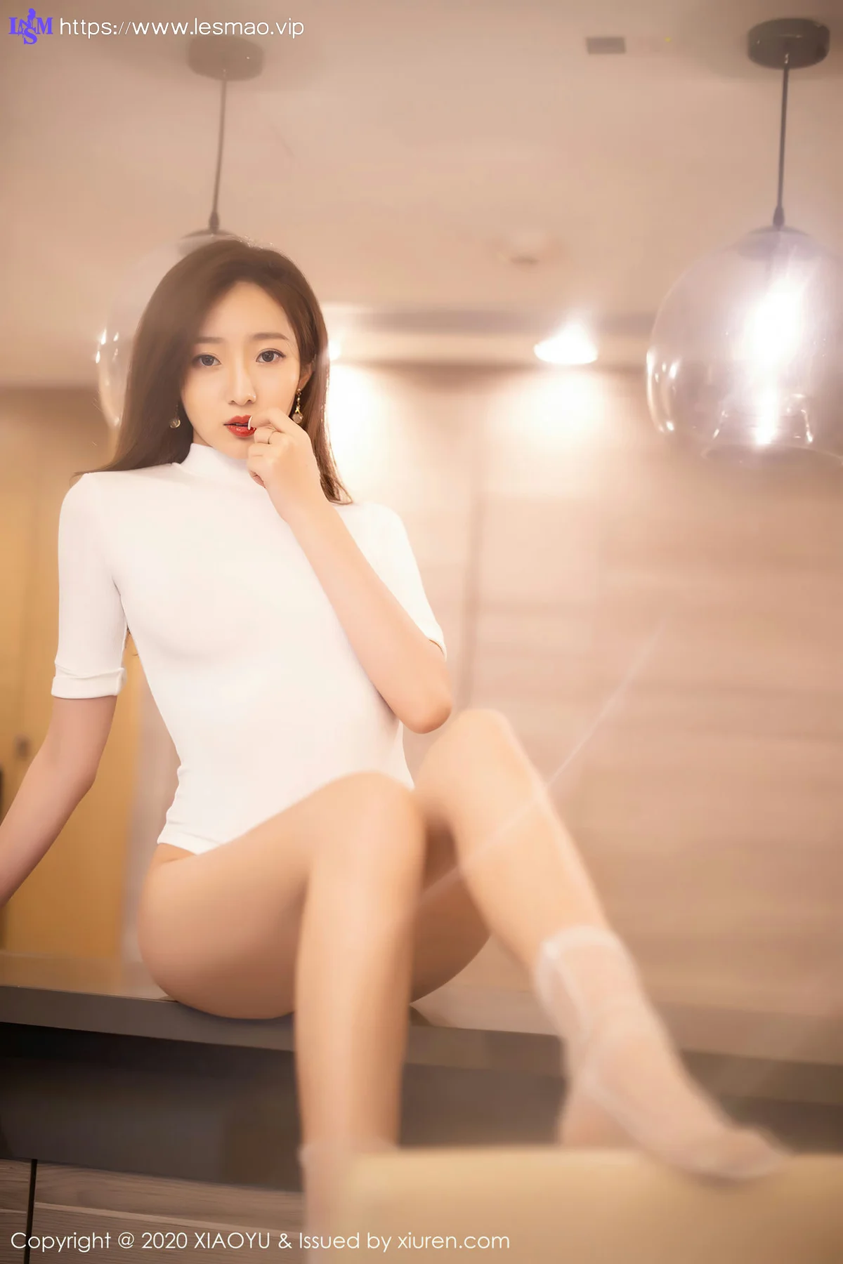 XIAOYU  语画界 Vol.389 白色连体衣透明丝袜 安琪yee - 10