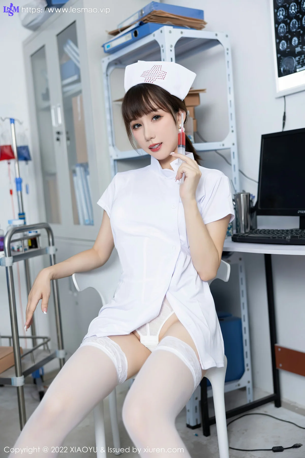 XIAOYU  语画界 Vol.853  波巧酱白色护士服饰性感写真33 - 4