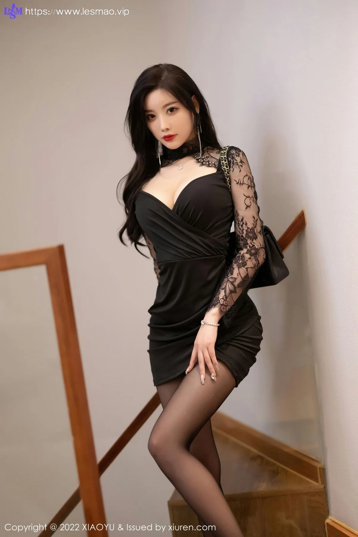 XIAOYU  语画界 Vol.875  杨晨晨Yome 黑色蕾丝内衣 - 5