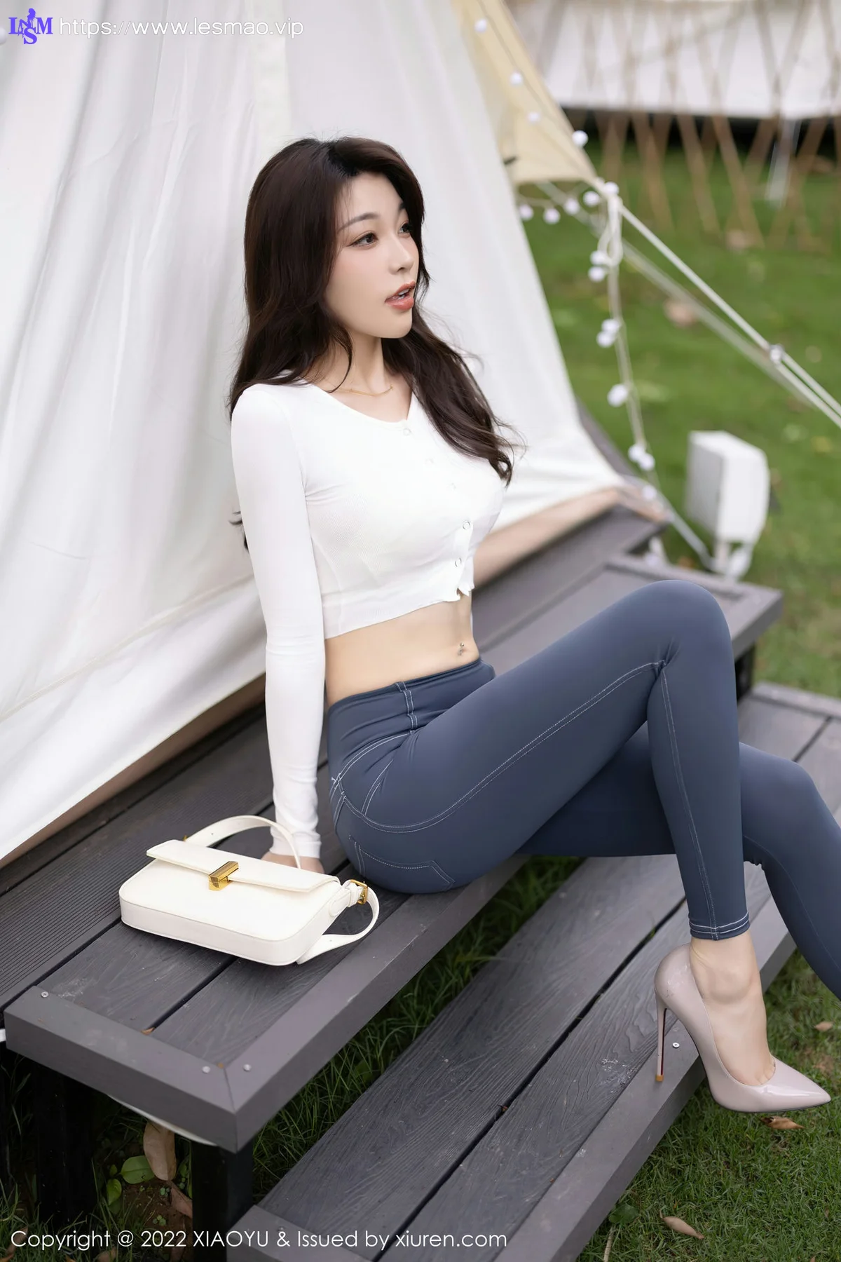 XIAOYU  语画界 Vol.911  徐莉芝Booty 白色蕾丝情趣 - 4