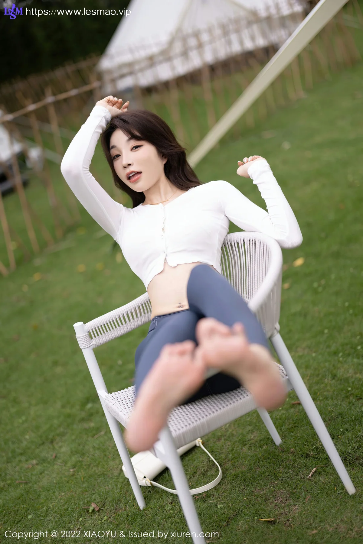 XIAOYU  语画界 Vol.911  徐莉芝Booty 白色蕾丝情趣 - 9