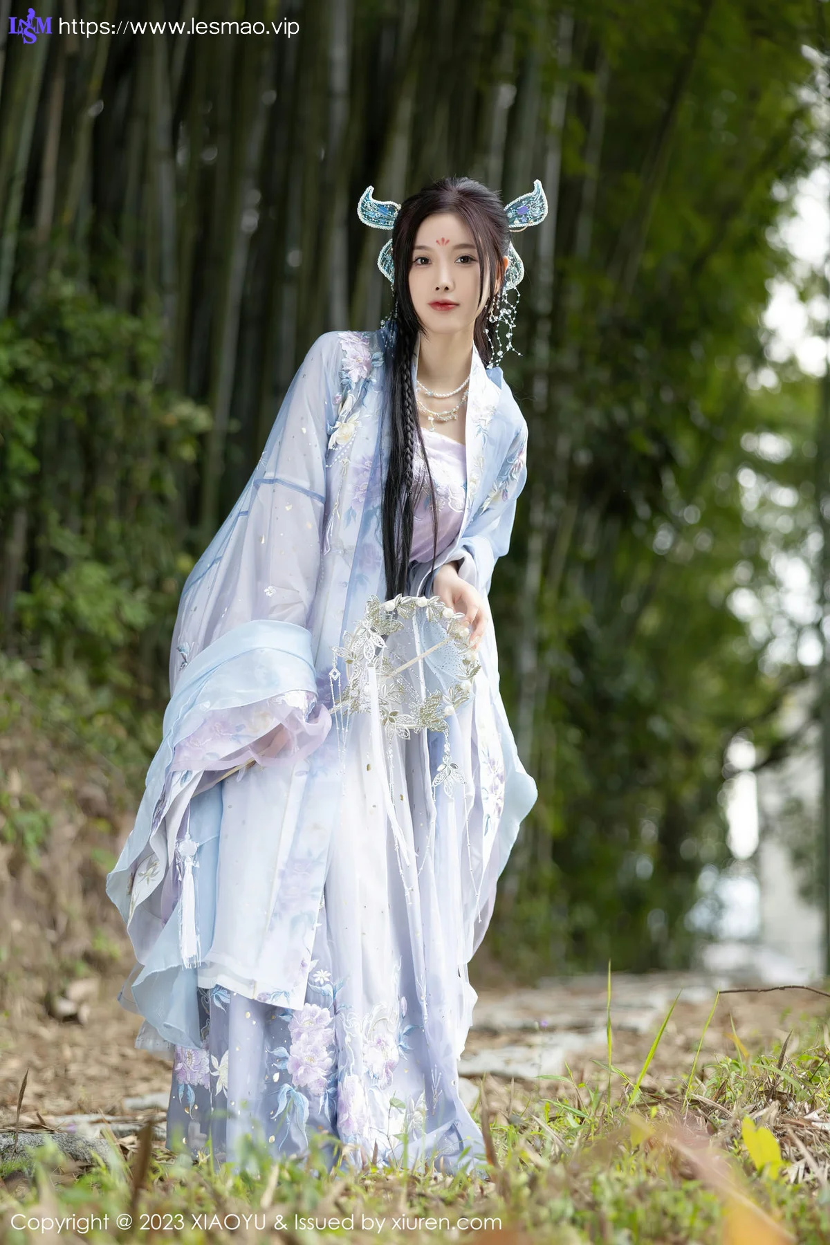 XIAOYU  语画界 Vol.970  杨晨晨Yome 蓝紫色古装服饰写真2 - 3
