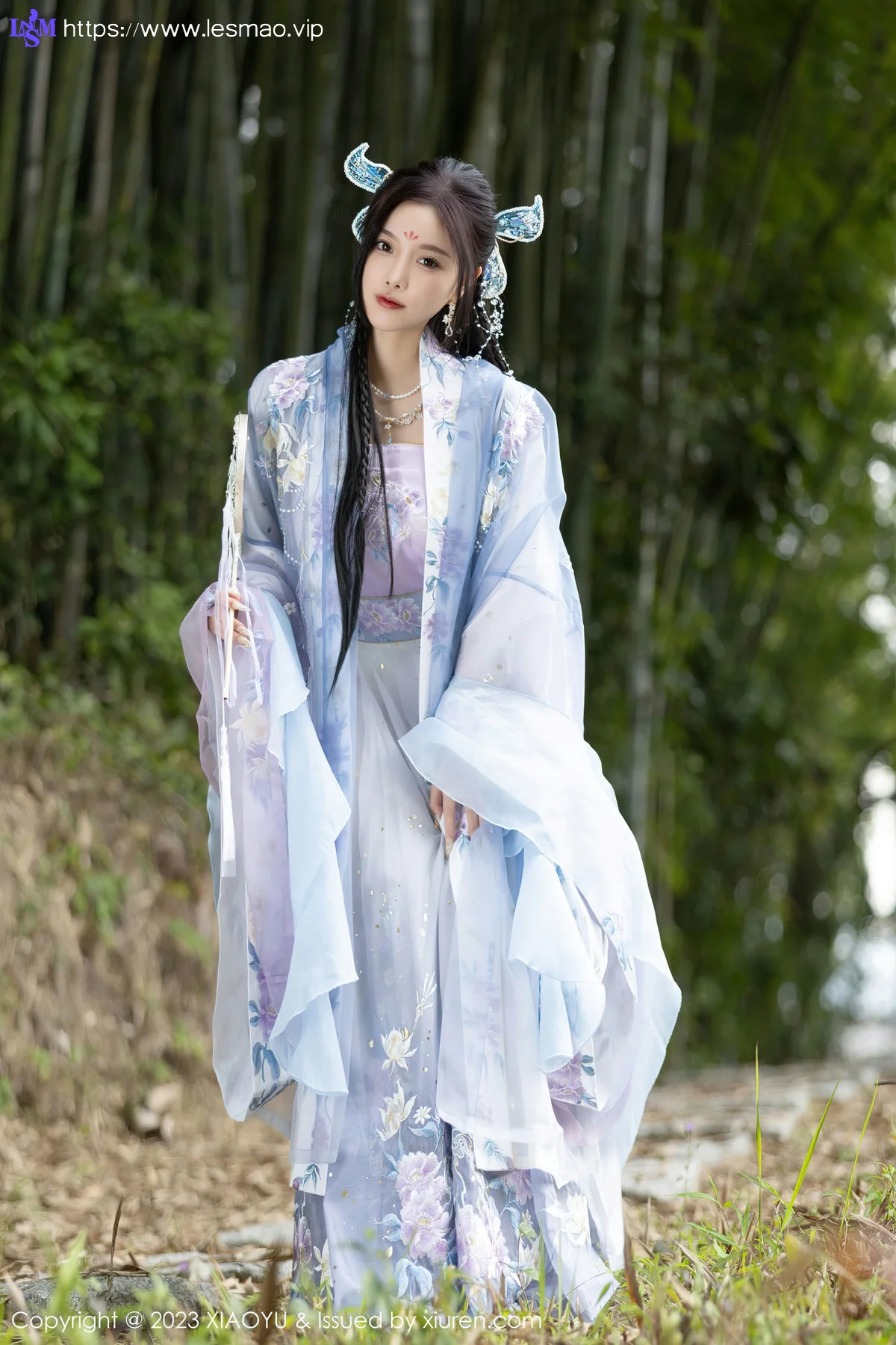 XIAOYU  语画界 Vol.970  杨晨晨Yome 蓝紫色古装服饰写真2 - 4