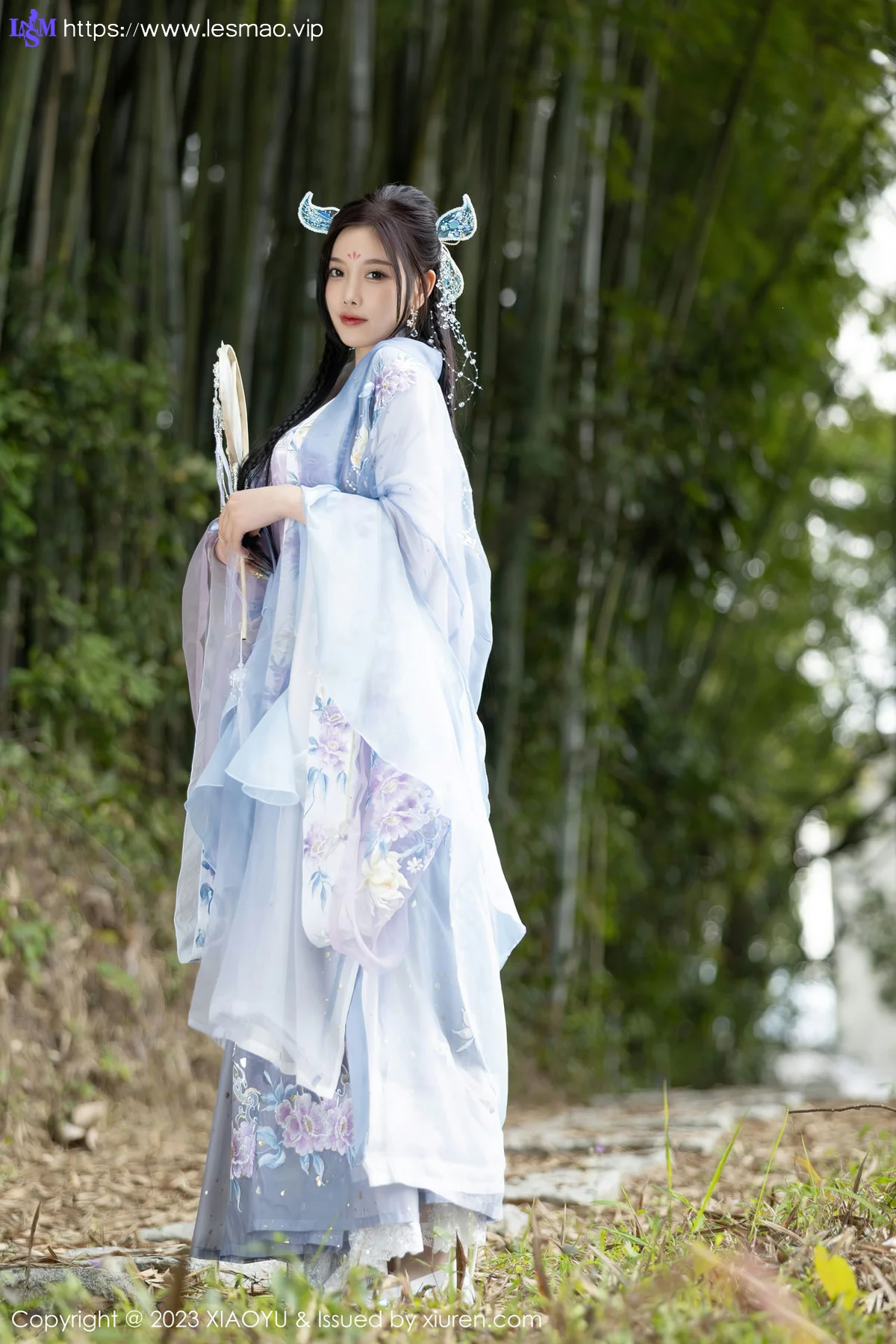 XIAOYU  语画界 Vol.970  杨晨晨Yome 蓝紫色古装服饰写真2 - 5