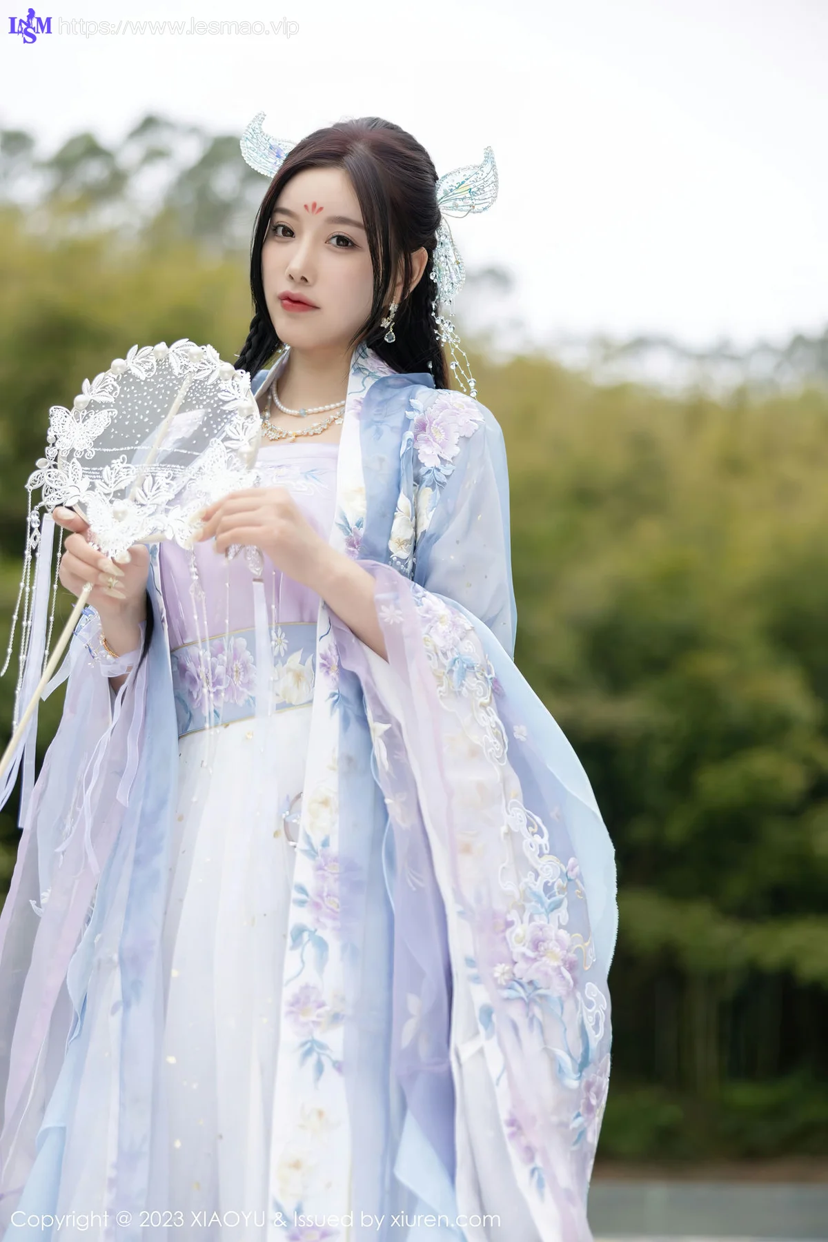 XIAOYU  语画界 Vol.970  杨晨晨Yome 蓝紫色古装服饰写真2 - 8