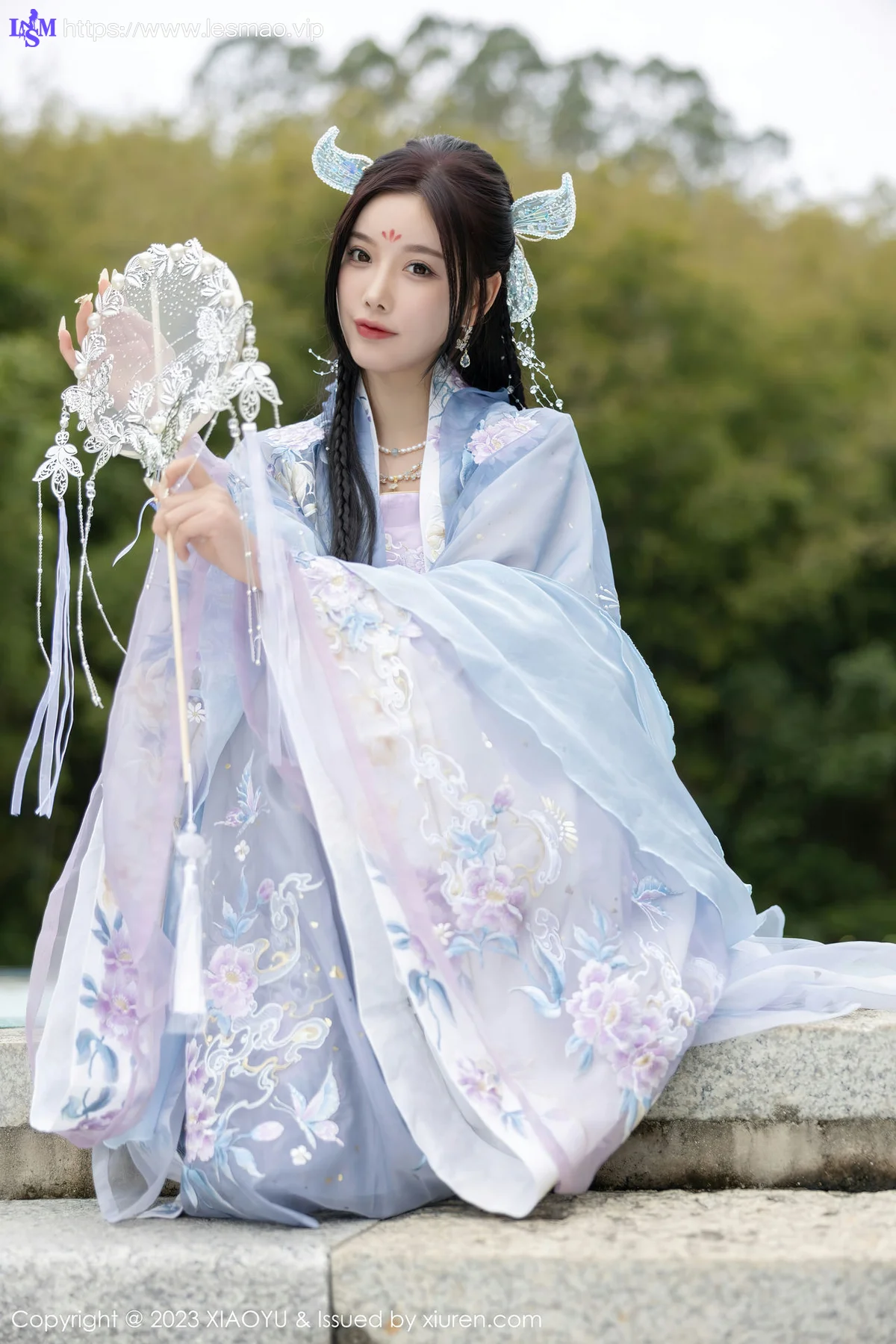 XIAOYU  语画界 Vol.970  杨晨晨Yome 蓝紫色古装服饰写真2 - 9