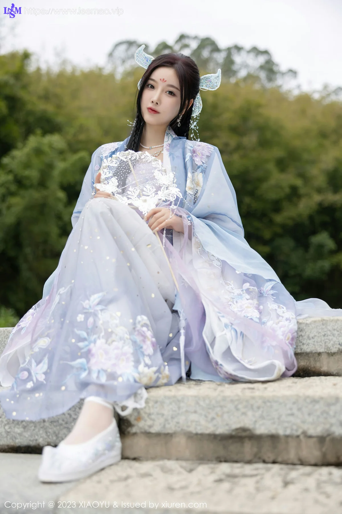 XIAOYU  语画界 Vol.970  杨晨晨Yome 蓝紫色古装服饰写真2 - 10